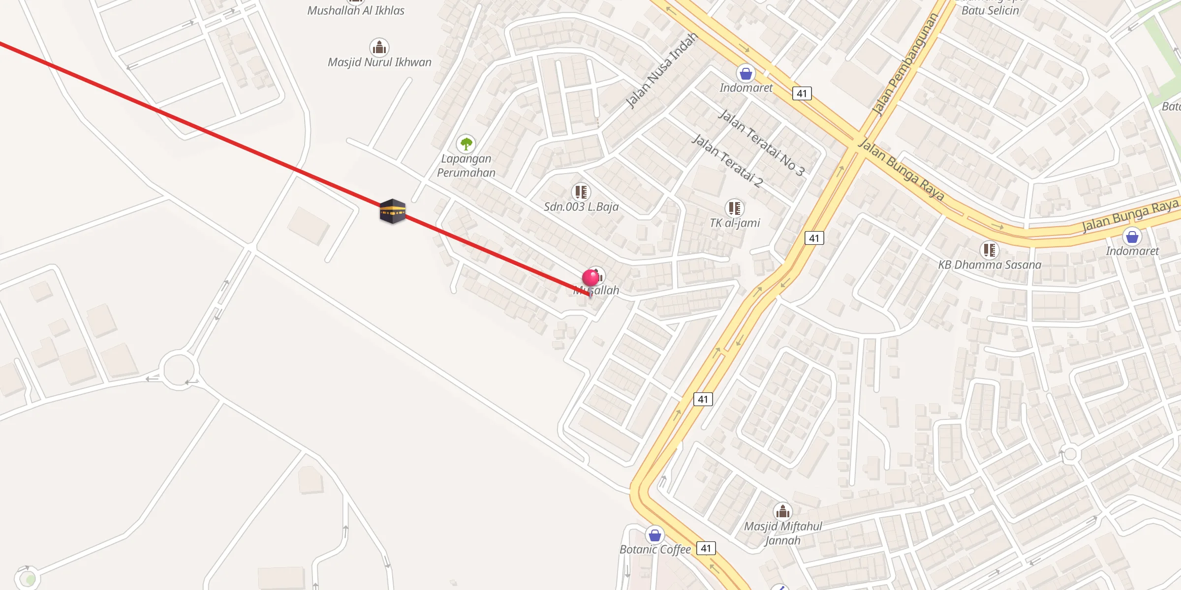 Carte de localisation : Majlis Dzikir