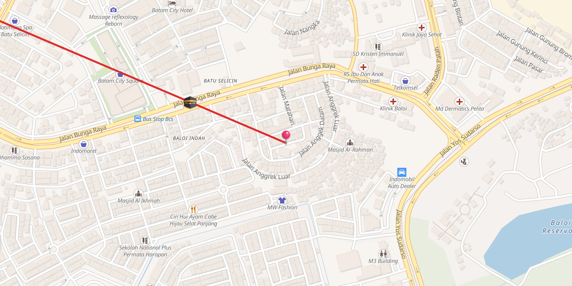 Carte de localisation : Masjid Al Barkah