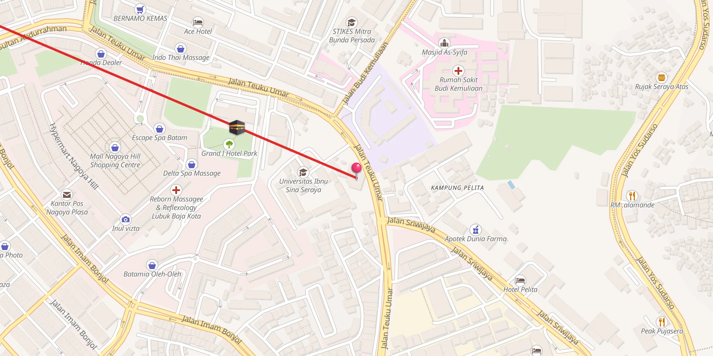 Carte de localisation : Masjid Al Falah Seraya