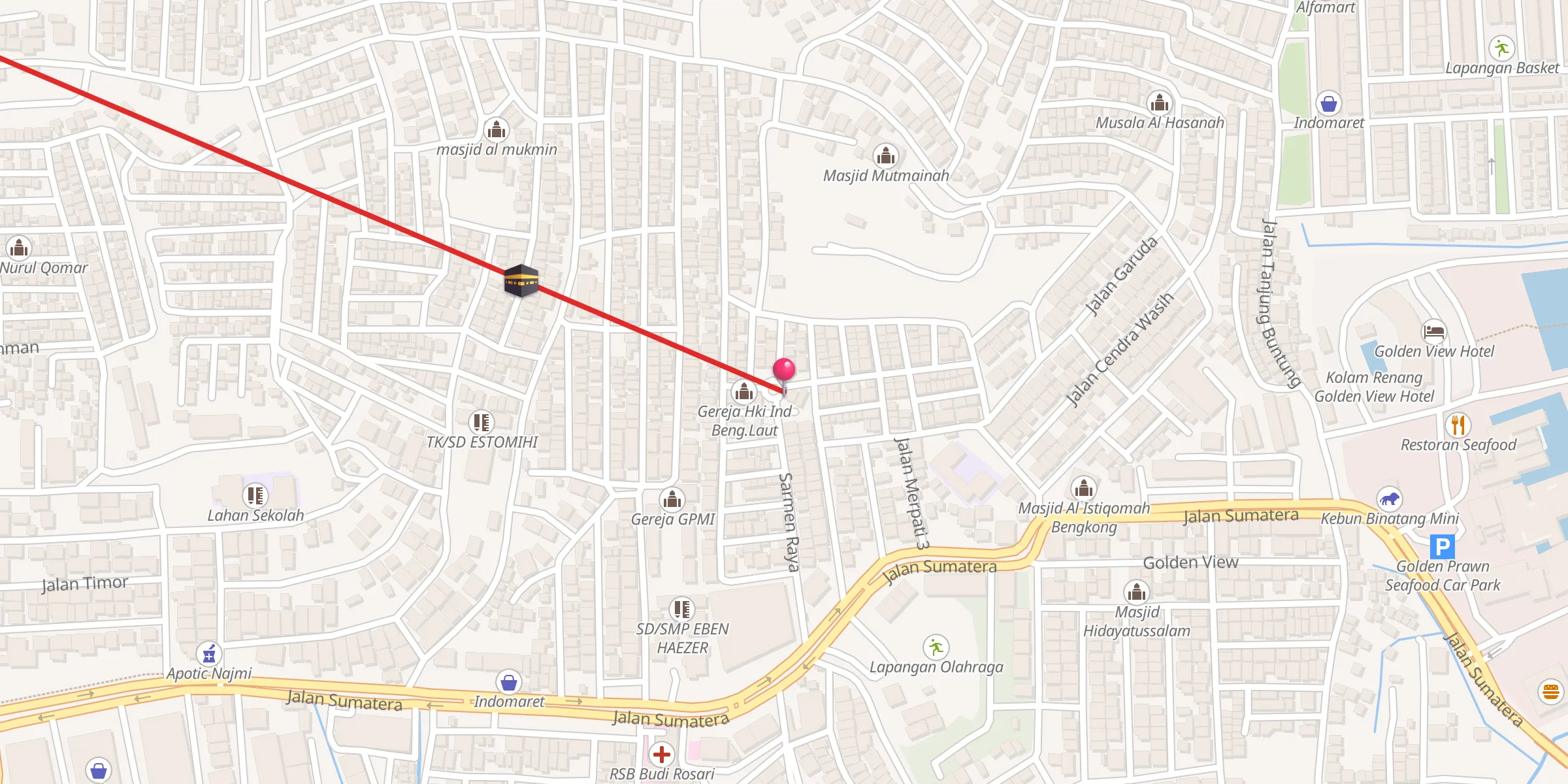 Carte de localisation : Masjid Al Amin