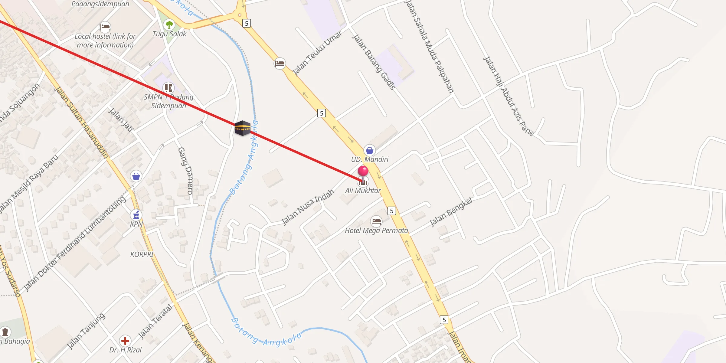 Carte de localisation : Ali Mukhtar