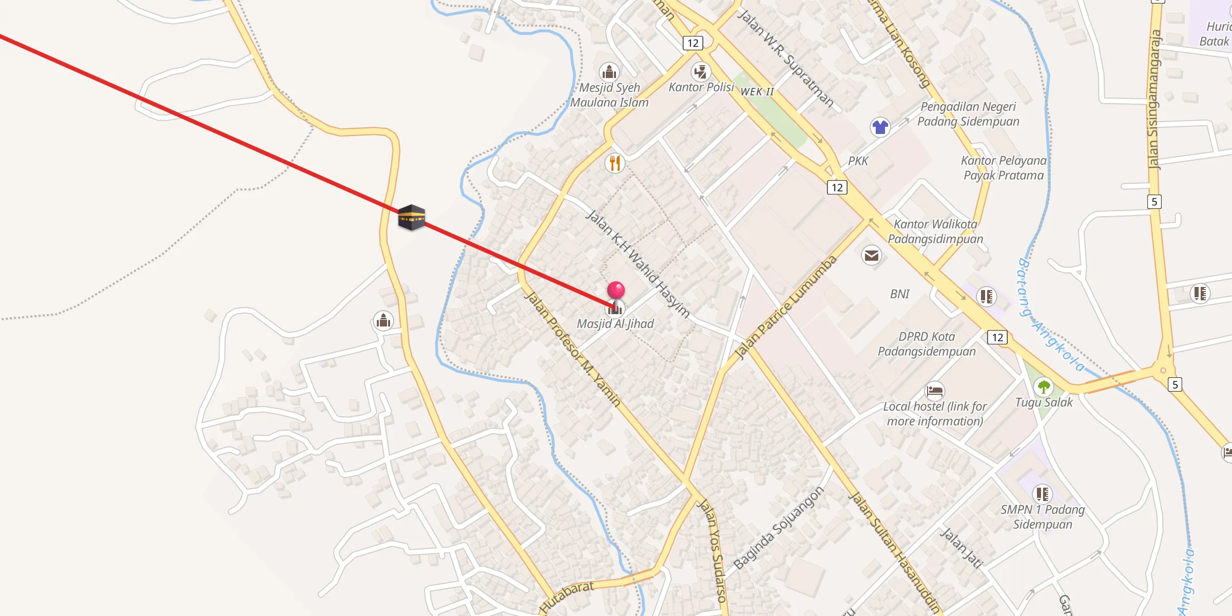 Carte de localisation : Masjid Al Jihad
