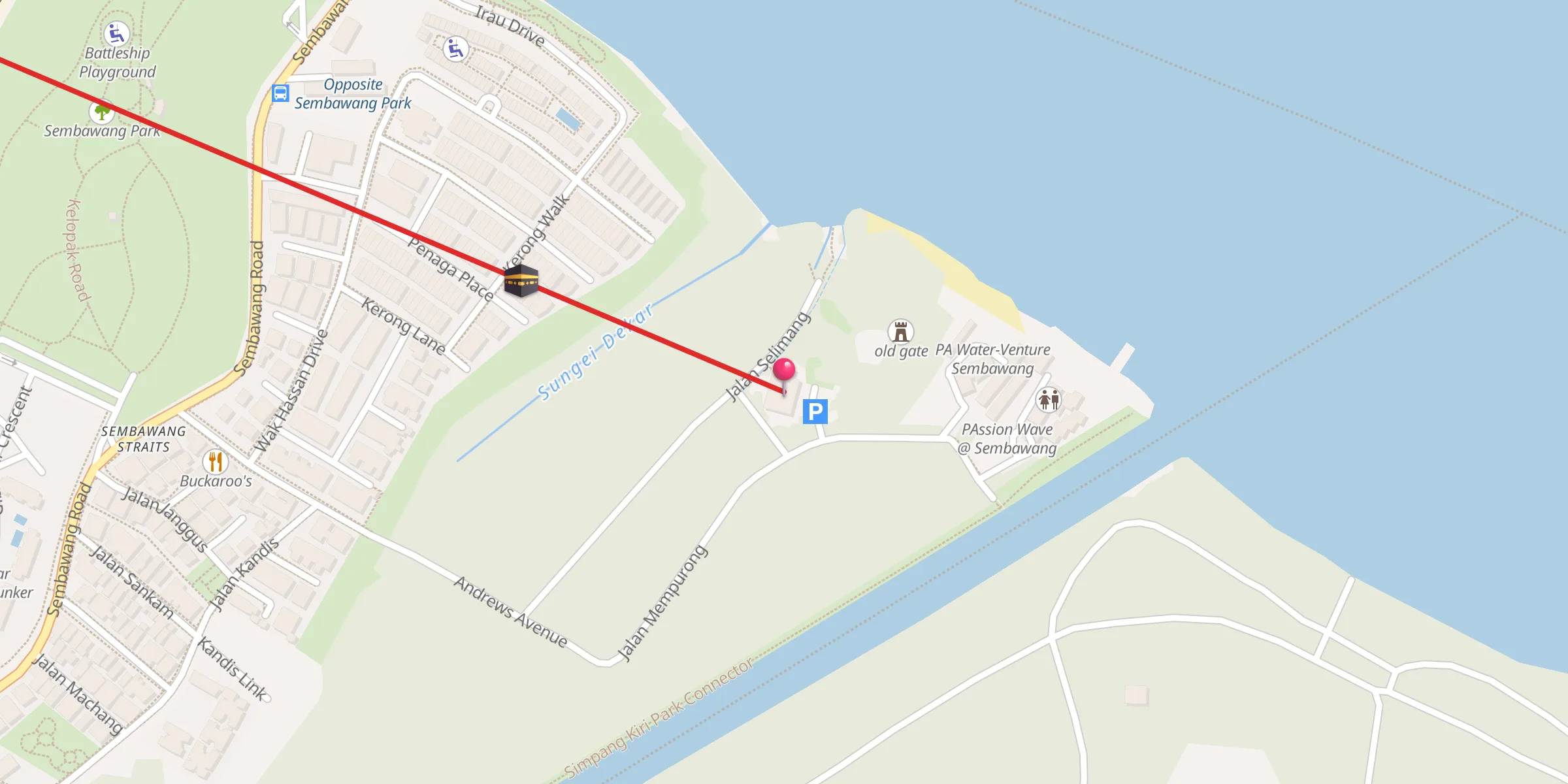Carte de localisation : Masjid Petempatan Melayu Sembawang