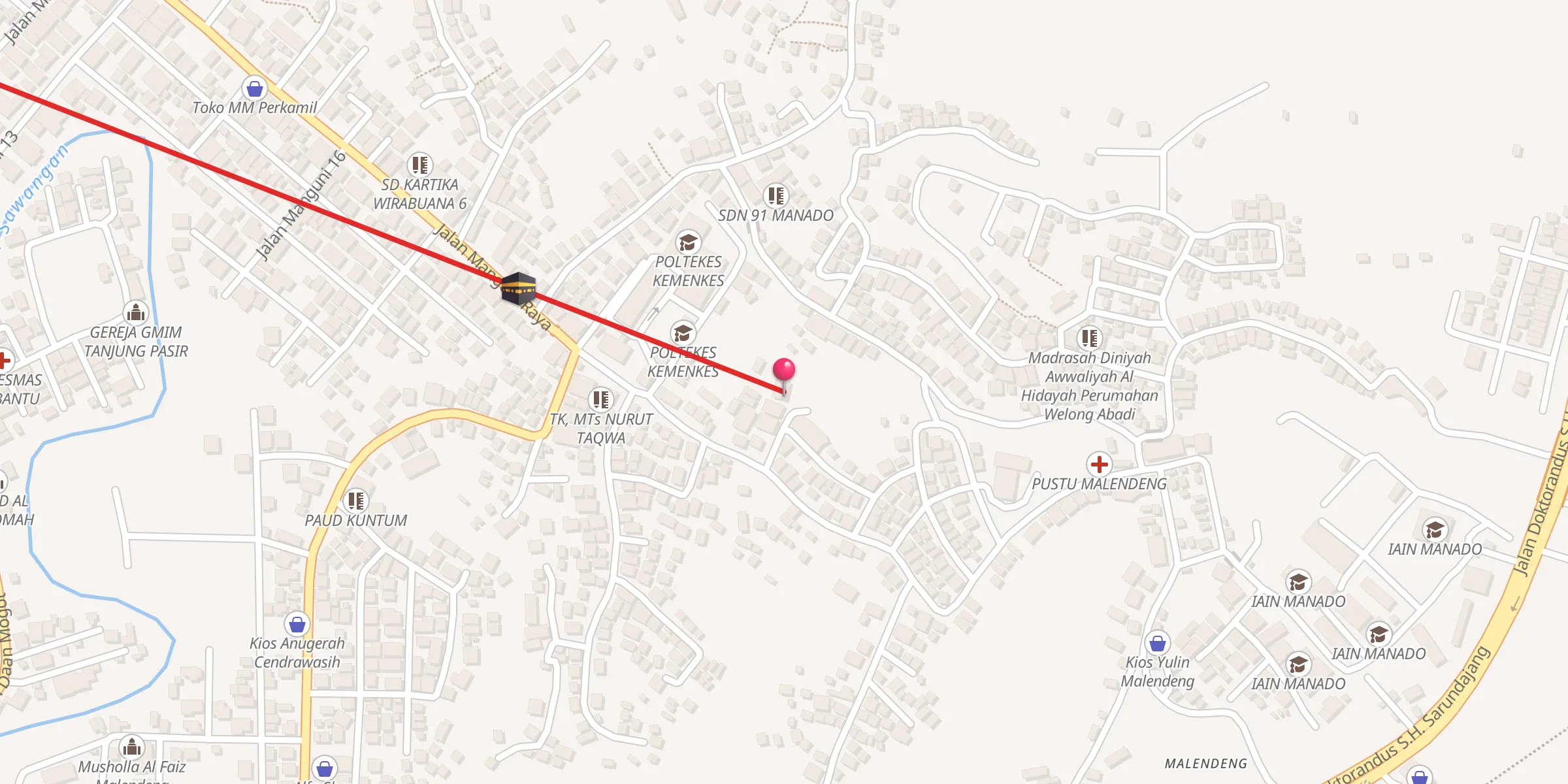 Carte de localisation : MUSHOLA AS-SHABIQ