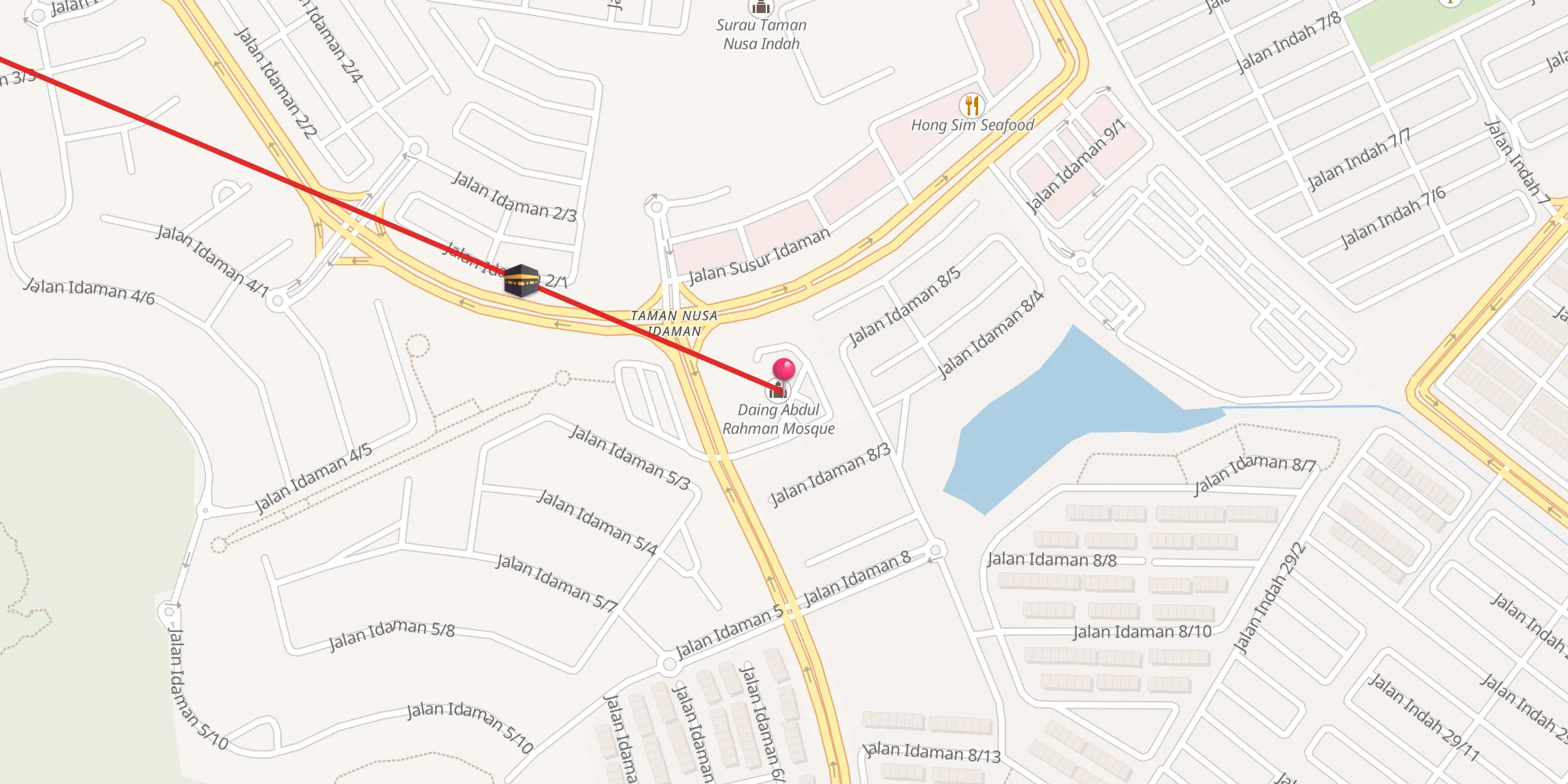 Carte de localisation : Masjid Daing Abdul Rahman