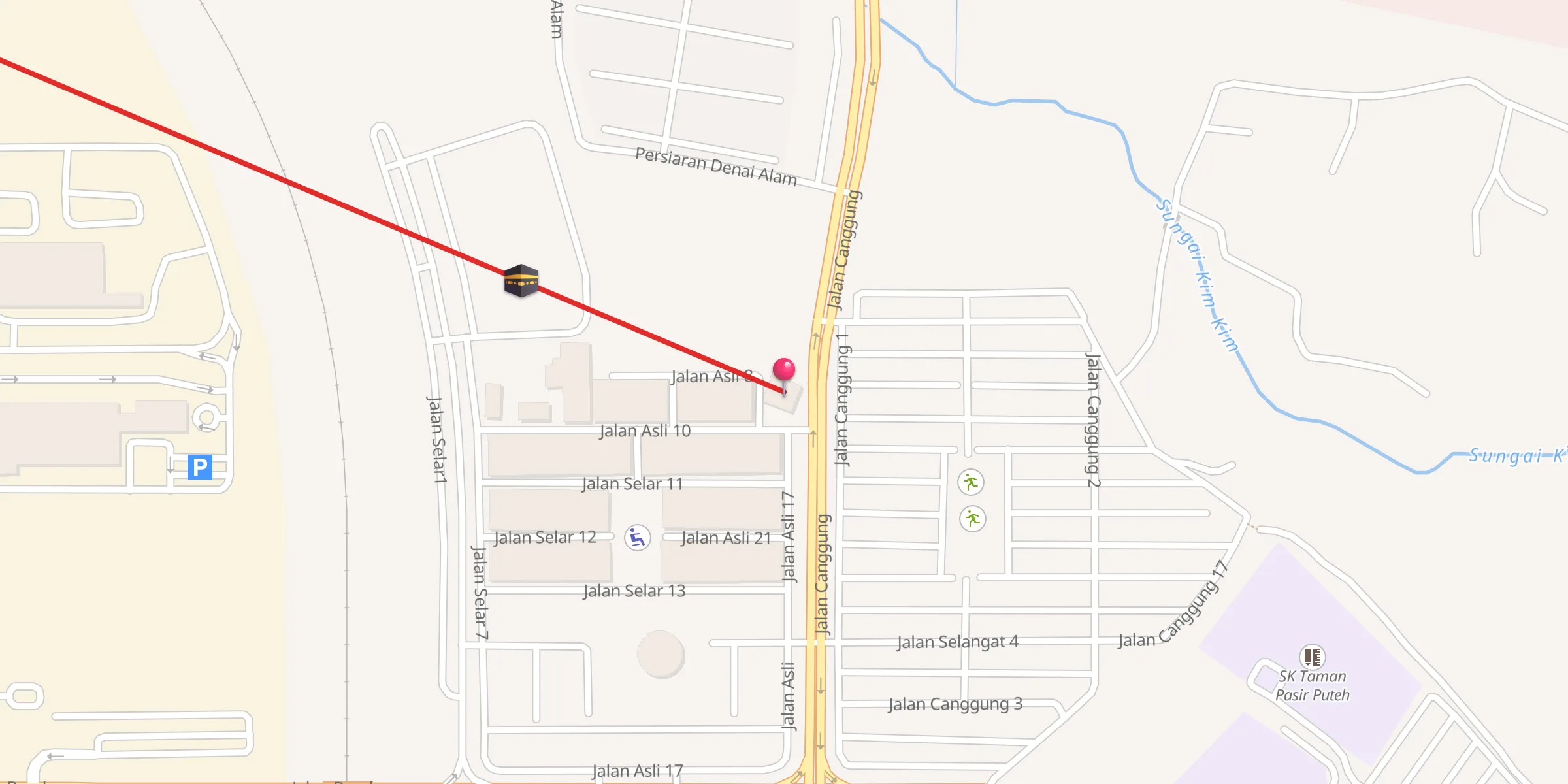 Carte de localisation : Masjid Taman Pasir Putih