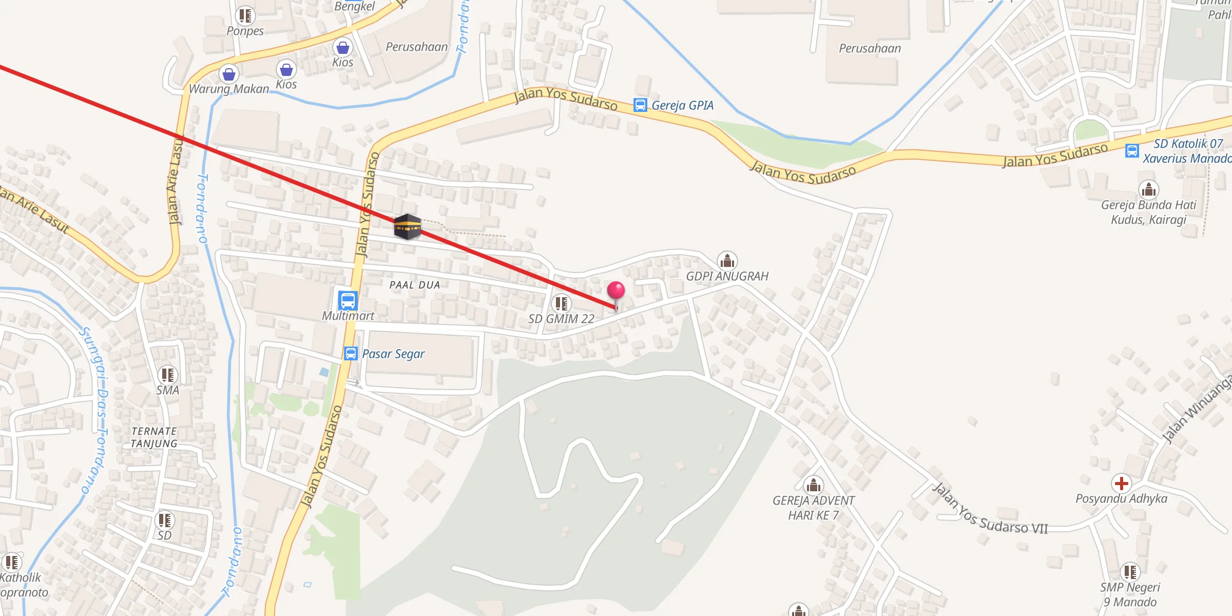 Carte de localisation : MASJID AL FATAH