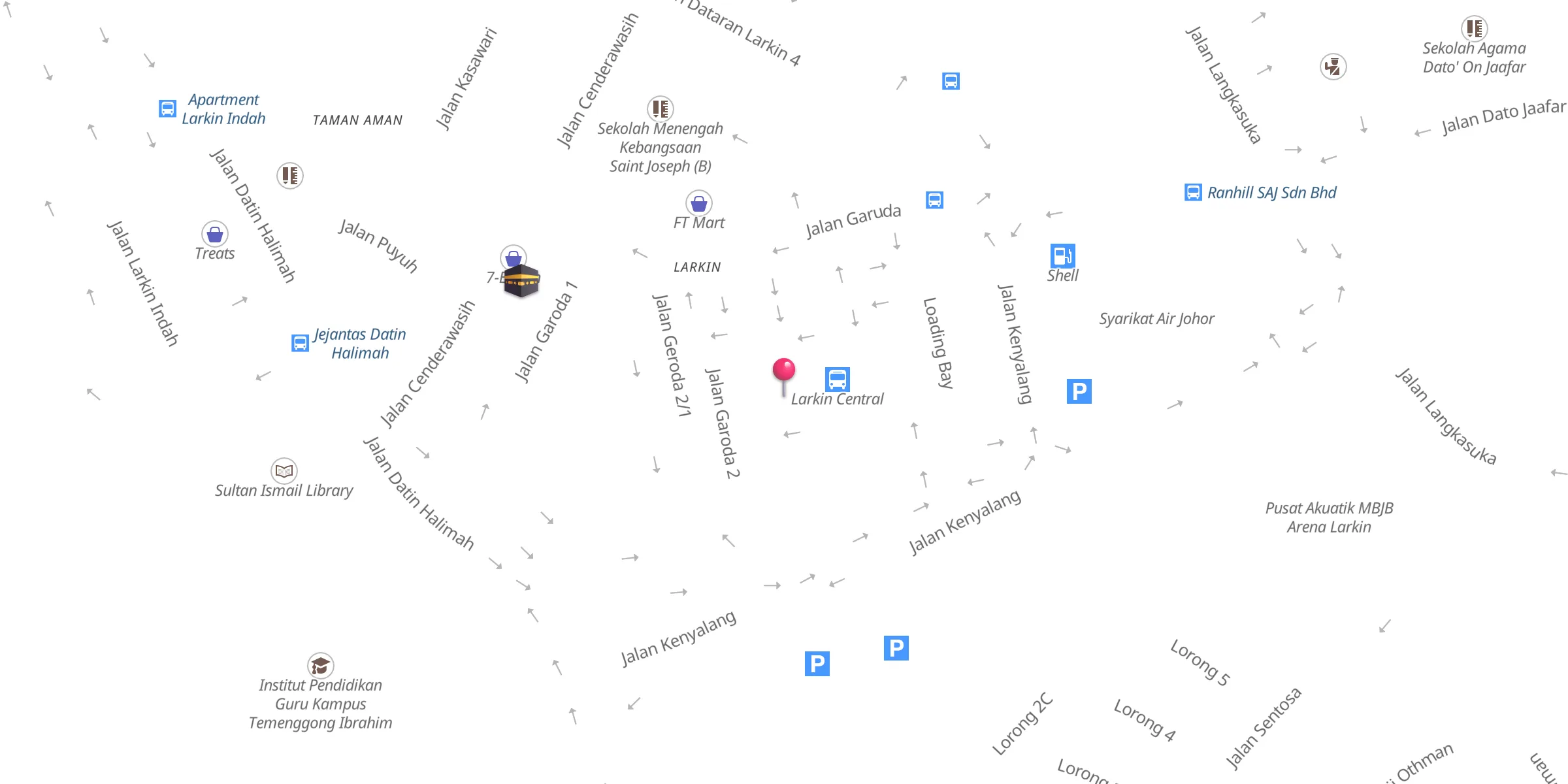 Carte de localisation : Surau