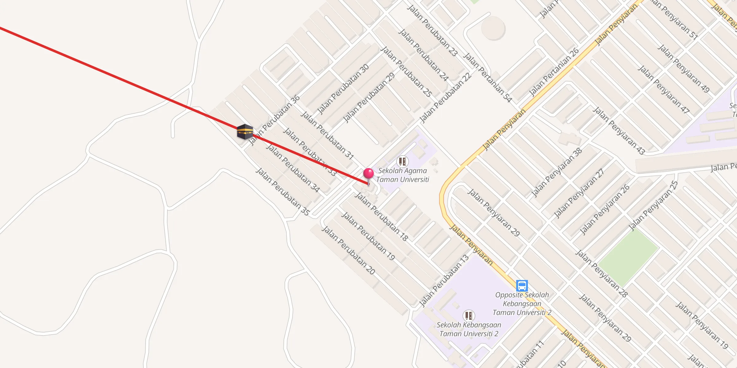 Carte de localisation : Surau Al-ehsan