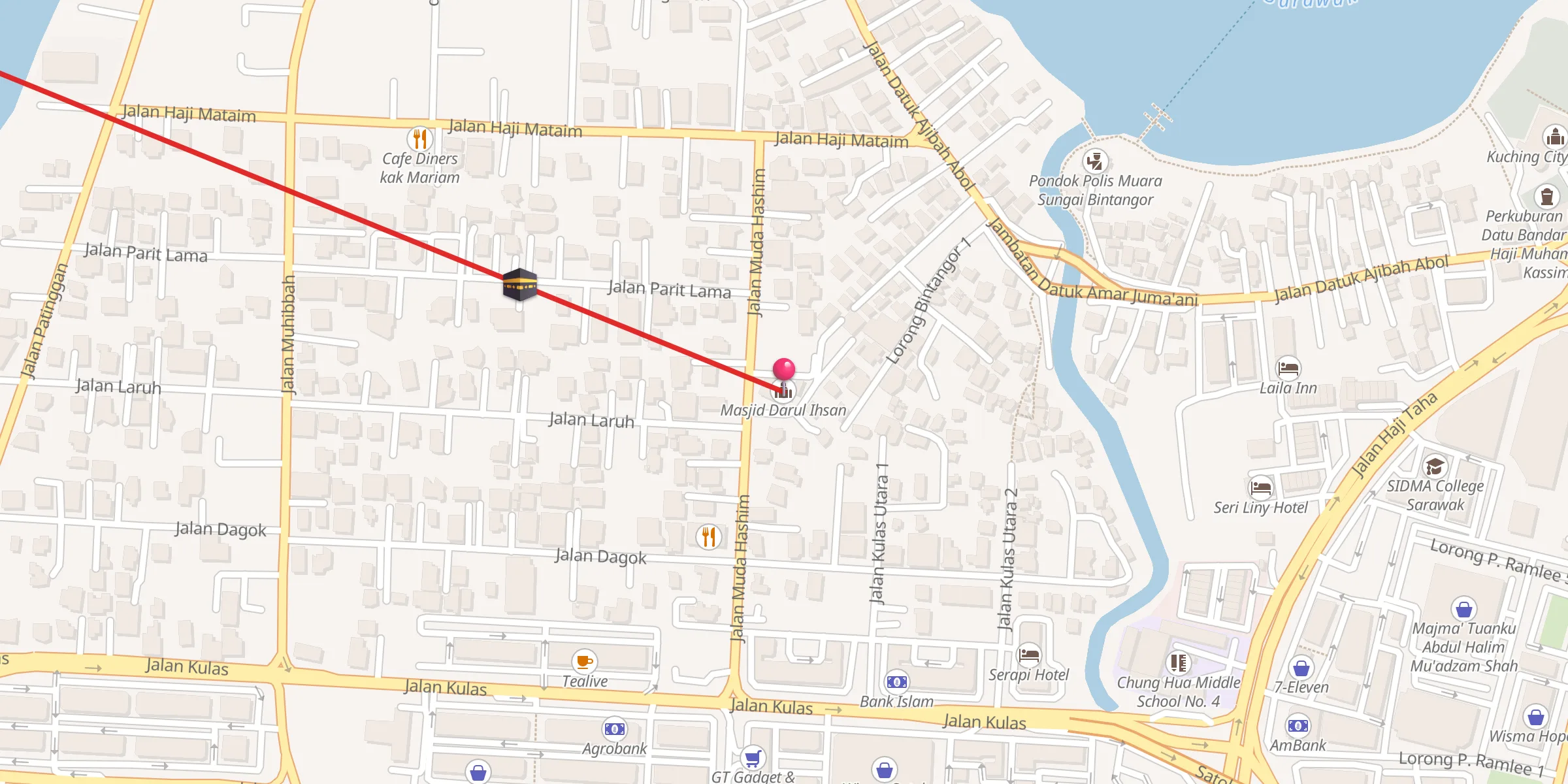 Carte de localisation : Masjid Darul Ihsan