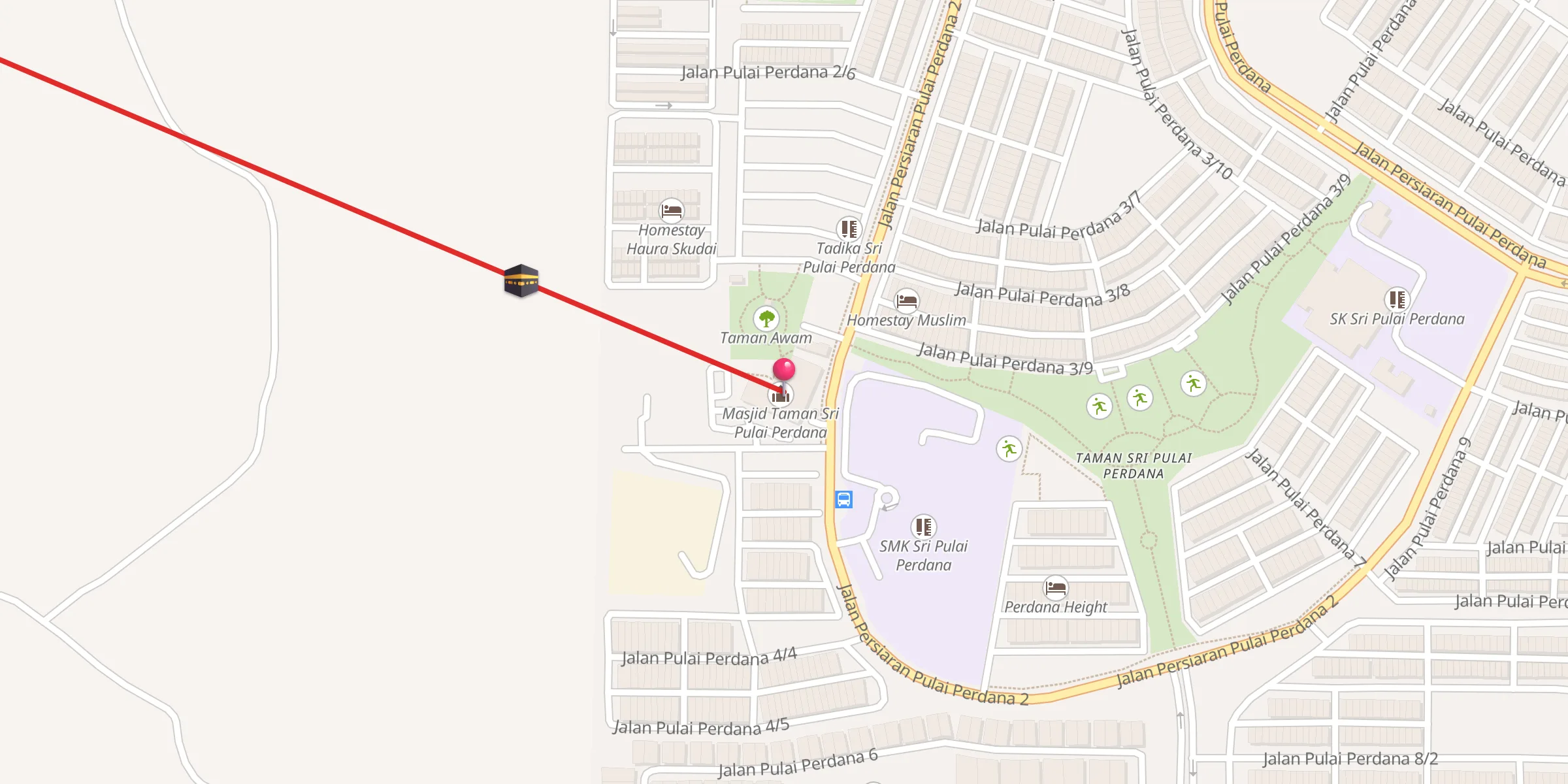 Carte de localisation : Masjid Taman Sri Pulai Perdana