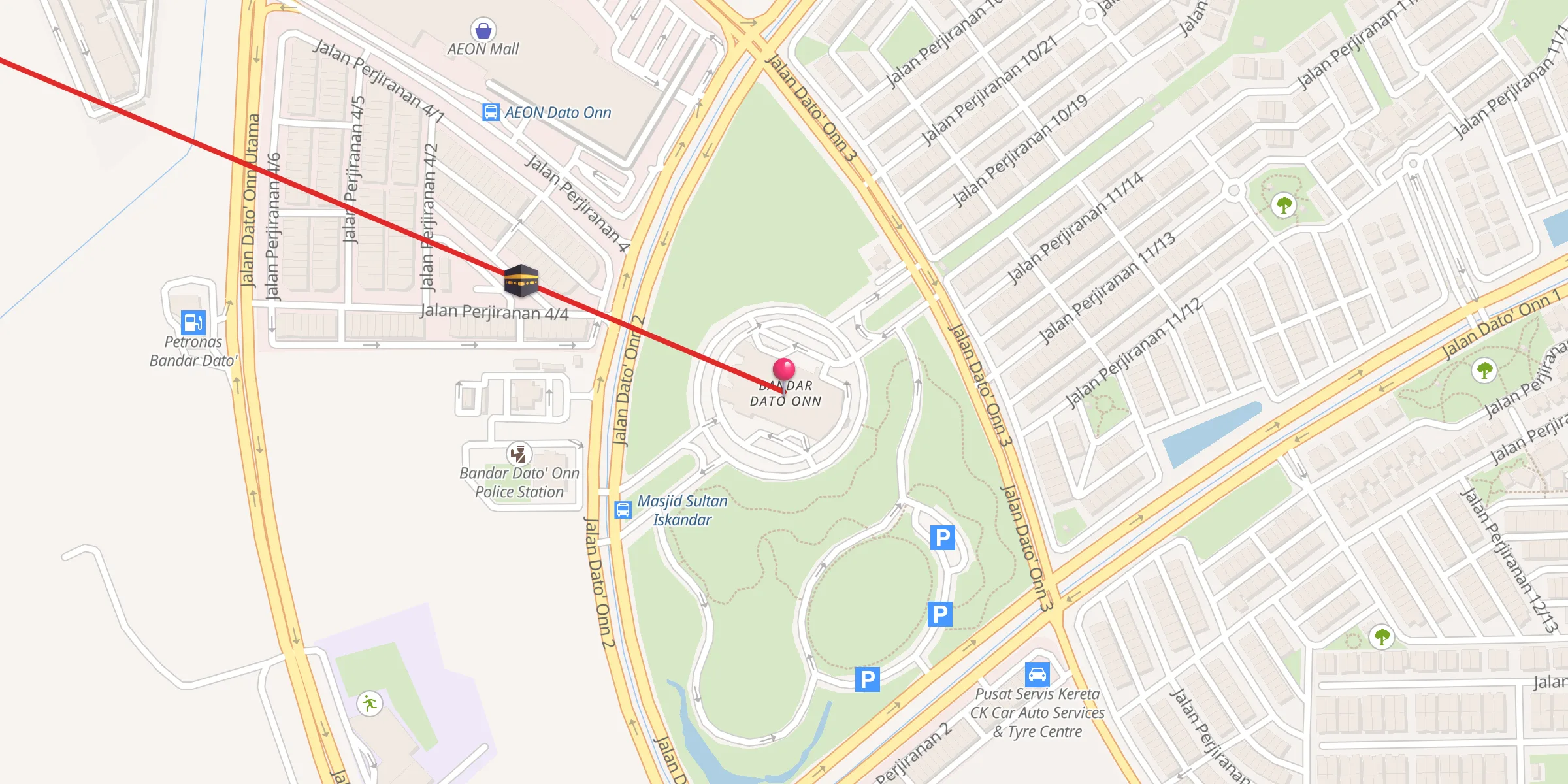 Carte de localisation : Sultan Iskandar Mosque‎