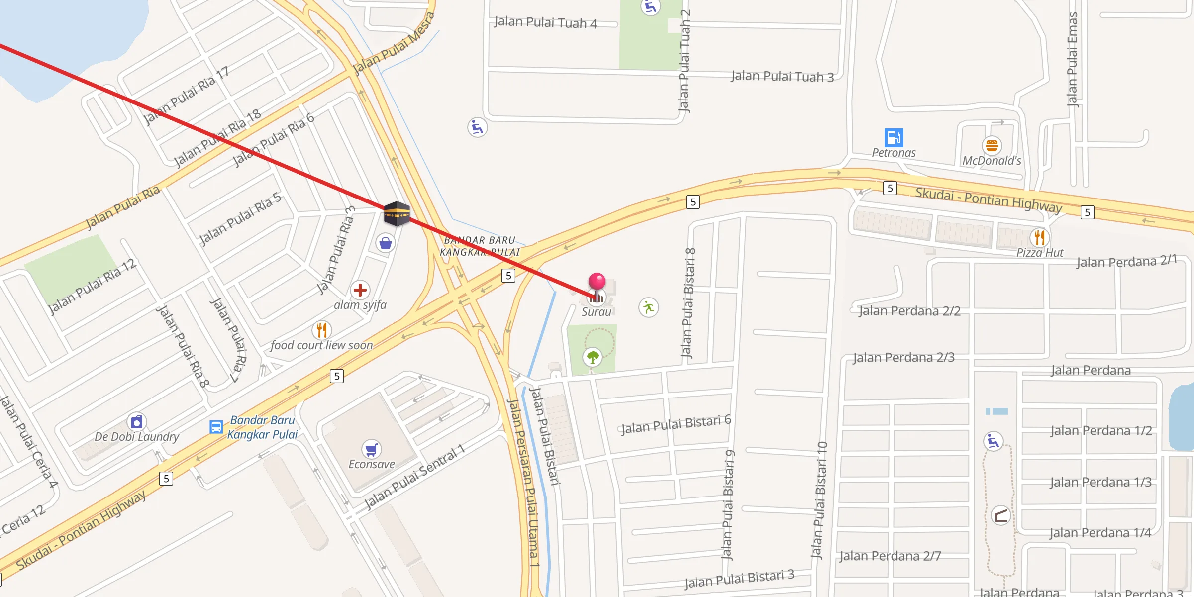 Carte de localisation : Surau