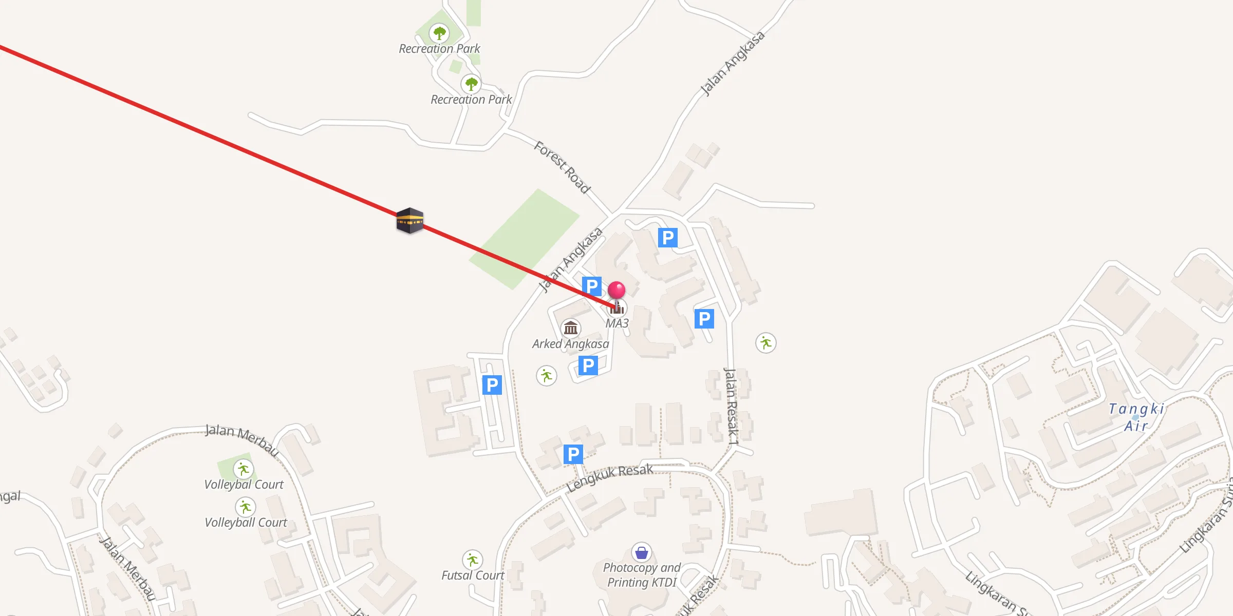 Carte de localisation : MA3