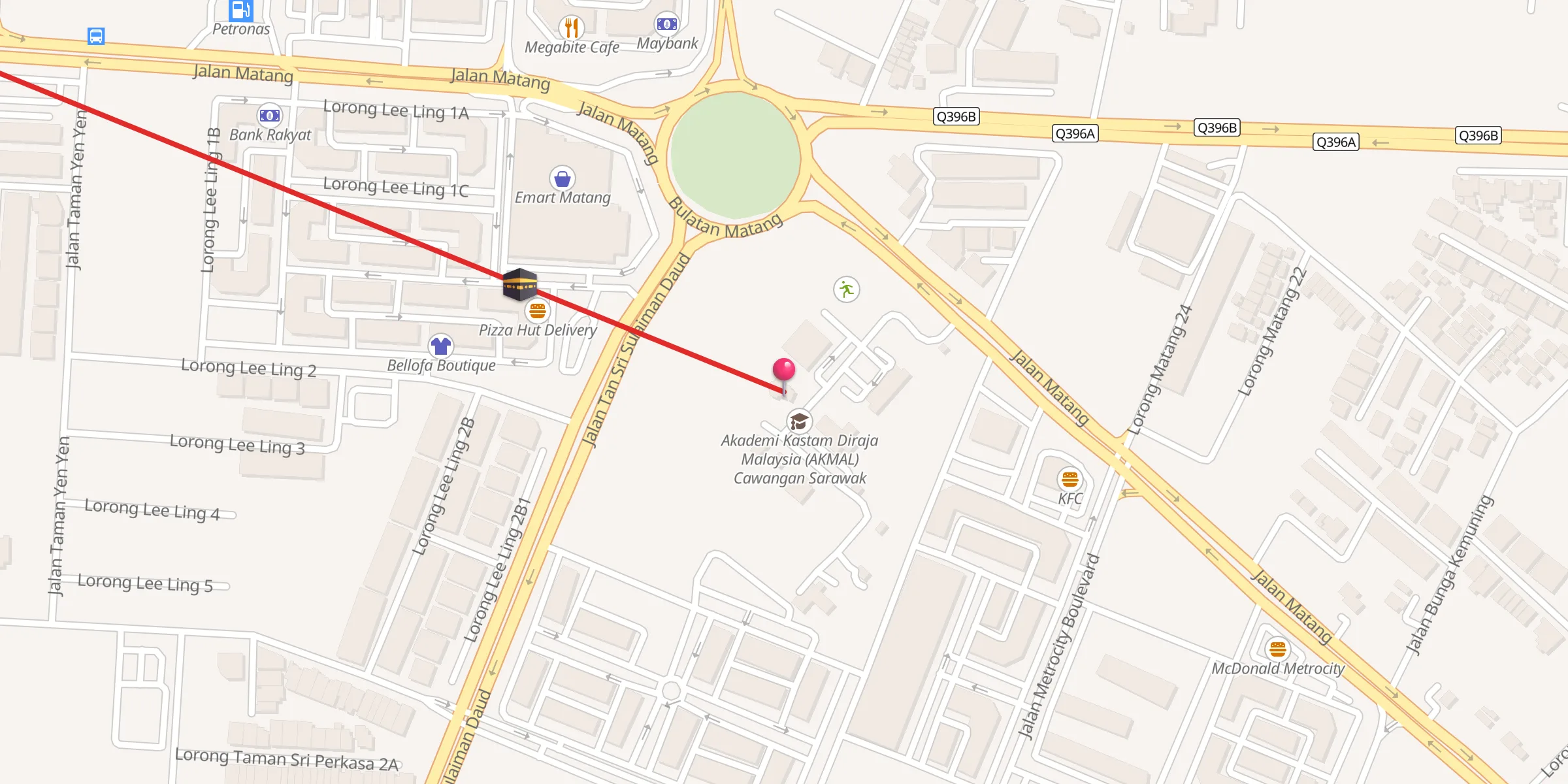 Carte de localisation : Surau