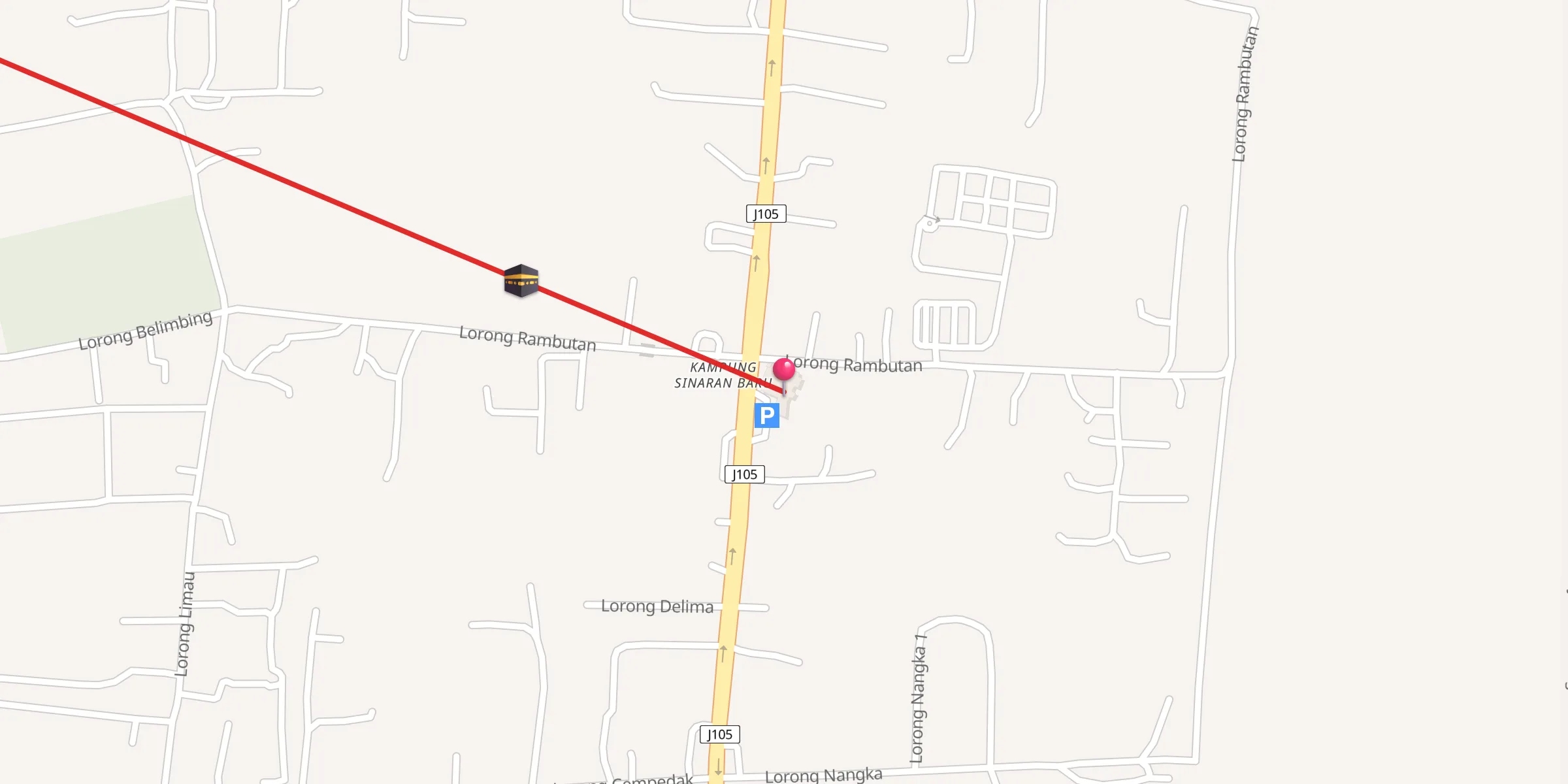 Carte de localisation : Surau An-Nur