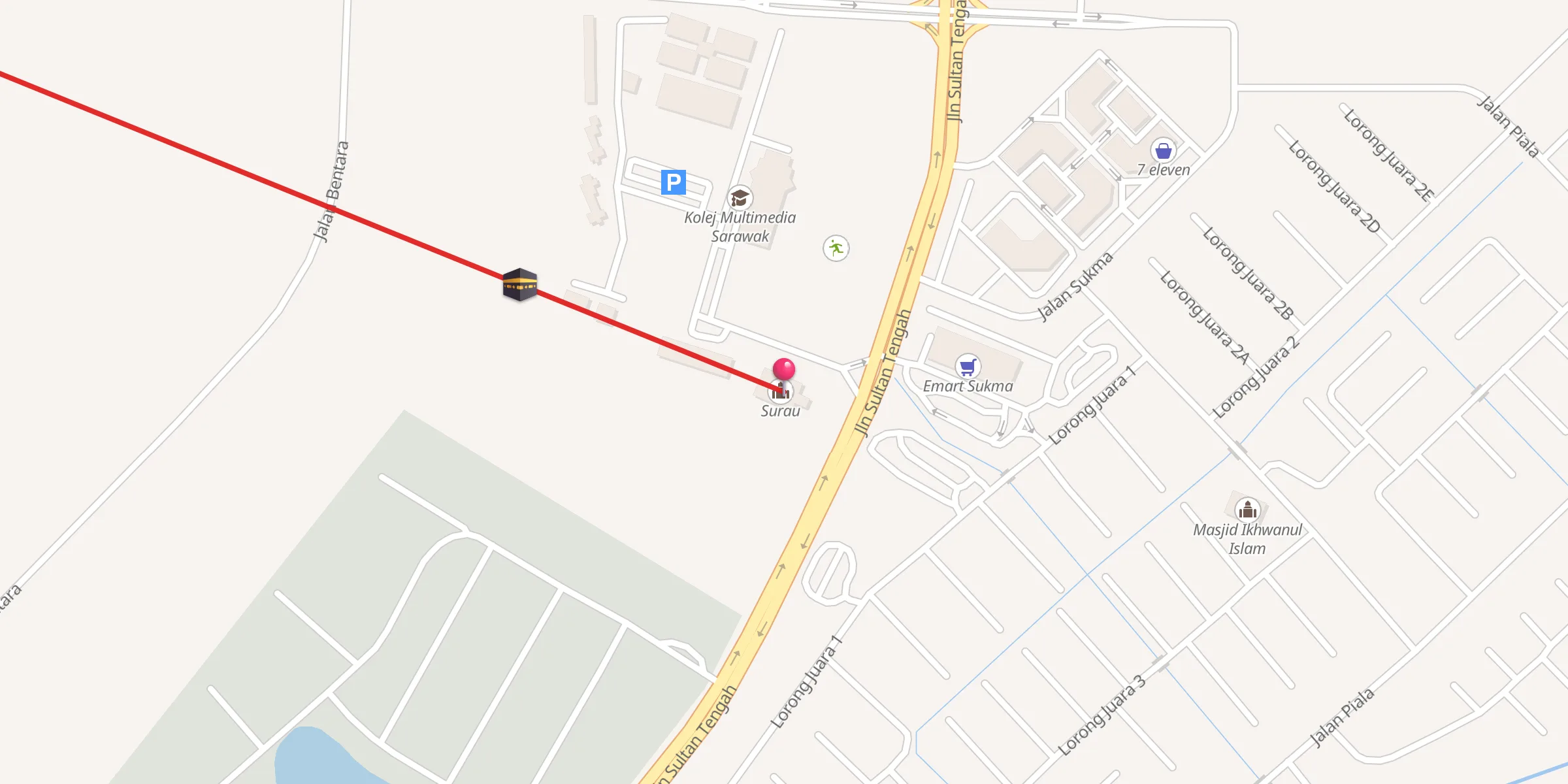 Carte de localisation : Surau