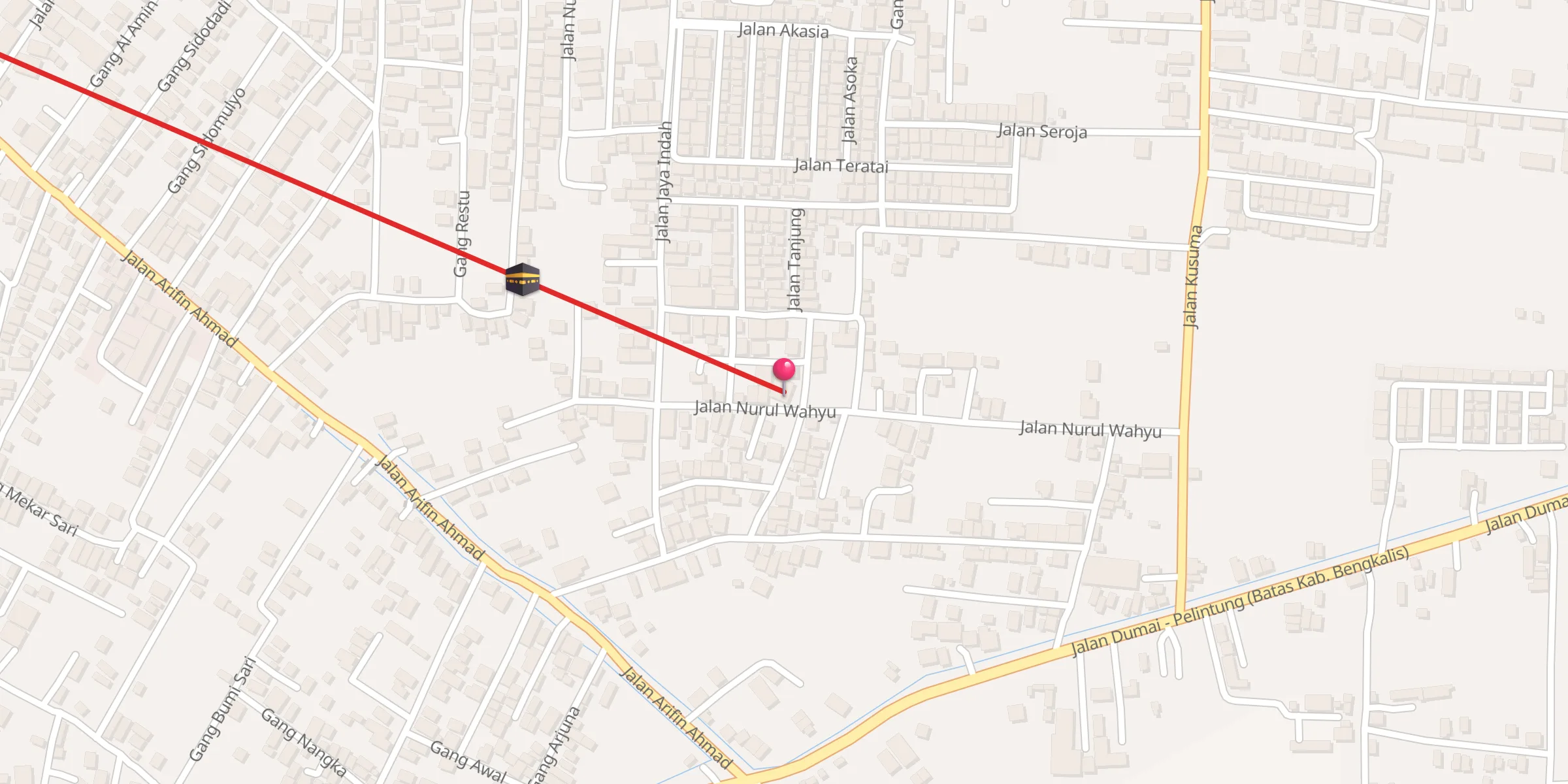 Carte de localisation : masjid annur
