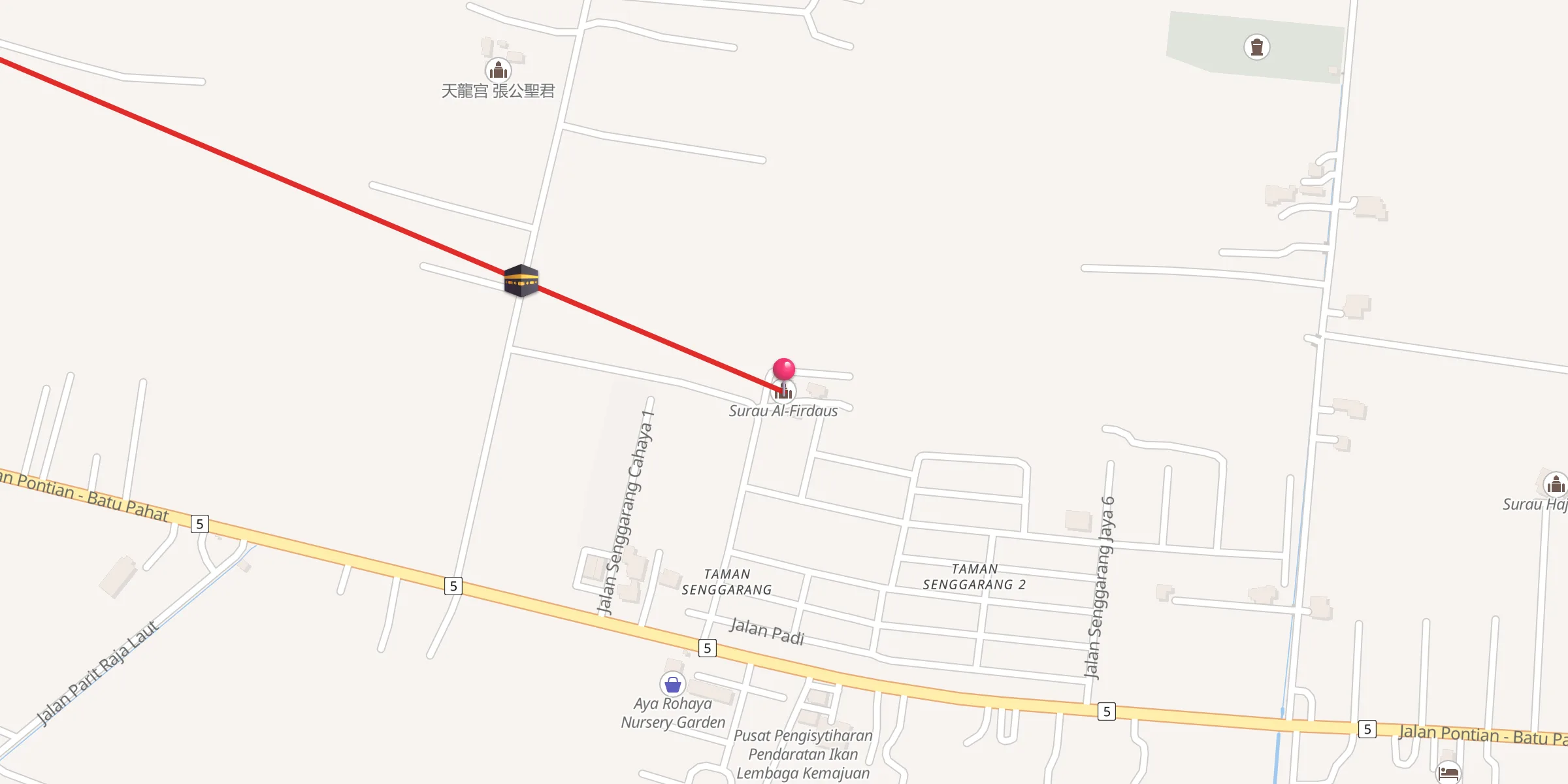 Carte de localisation : Surau Al-Firdaus