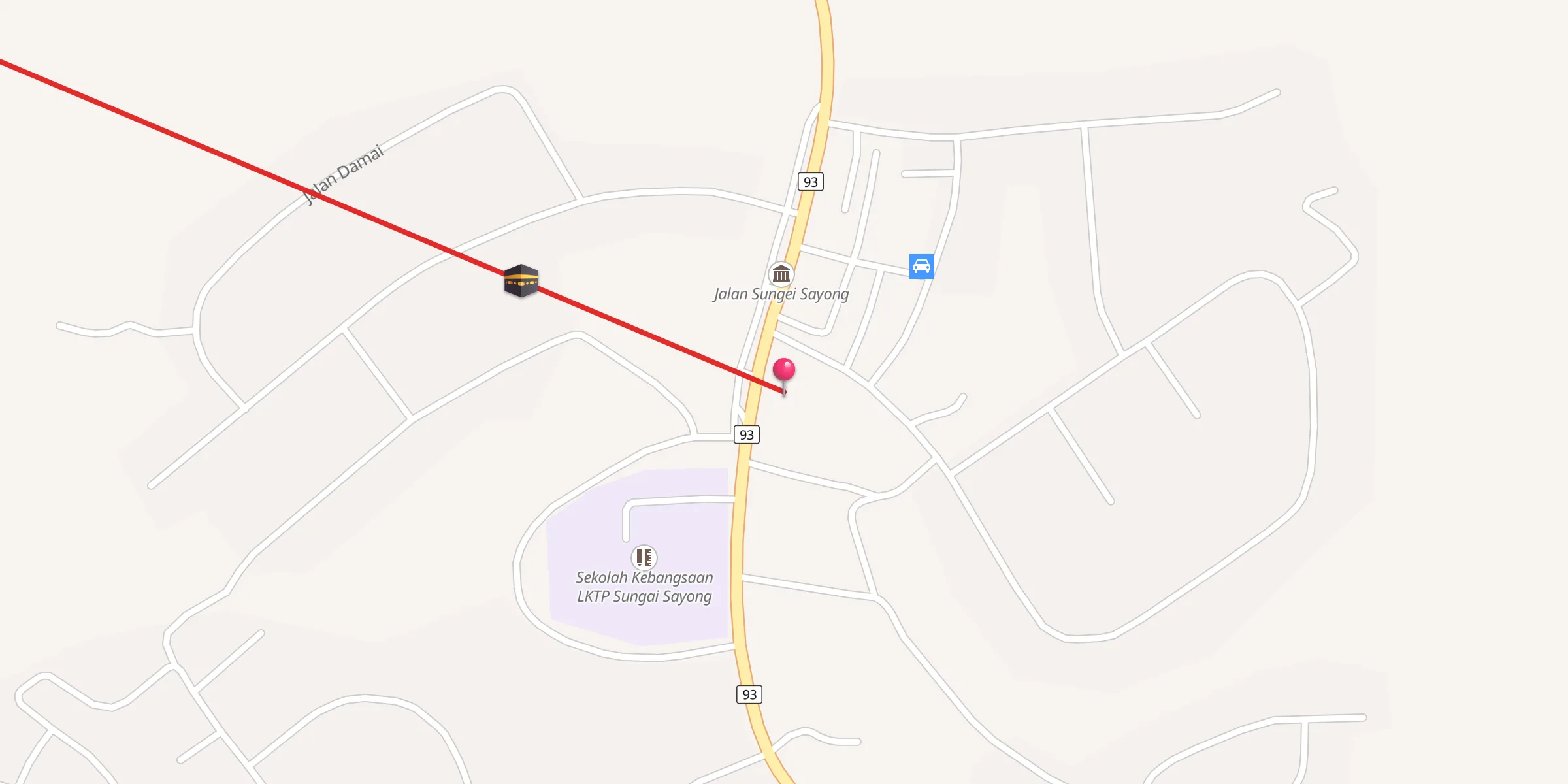 Carte de localisation : Masjid Ar-Ridzuan