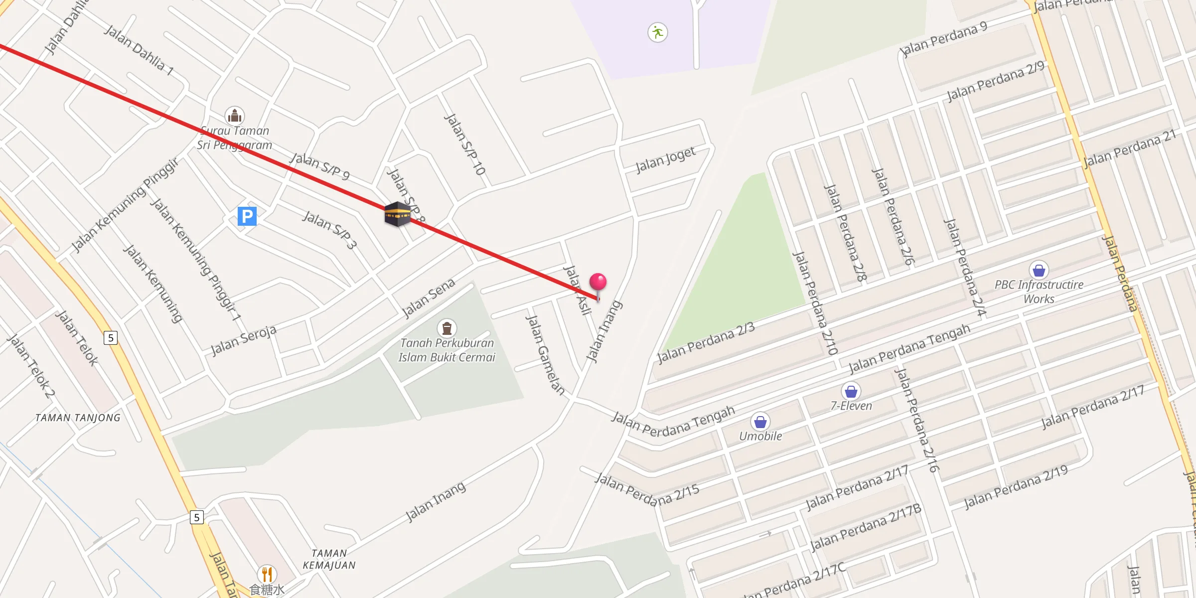 Carte de localisation : SURAU AL-ALEEM