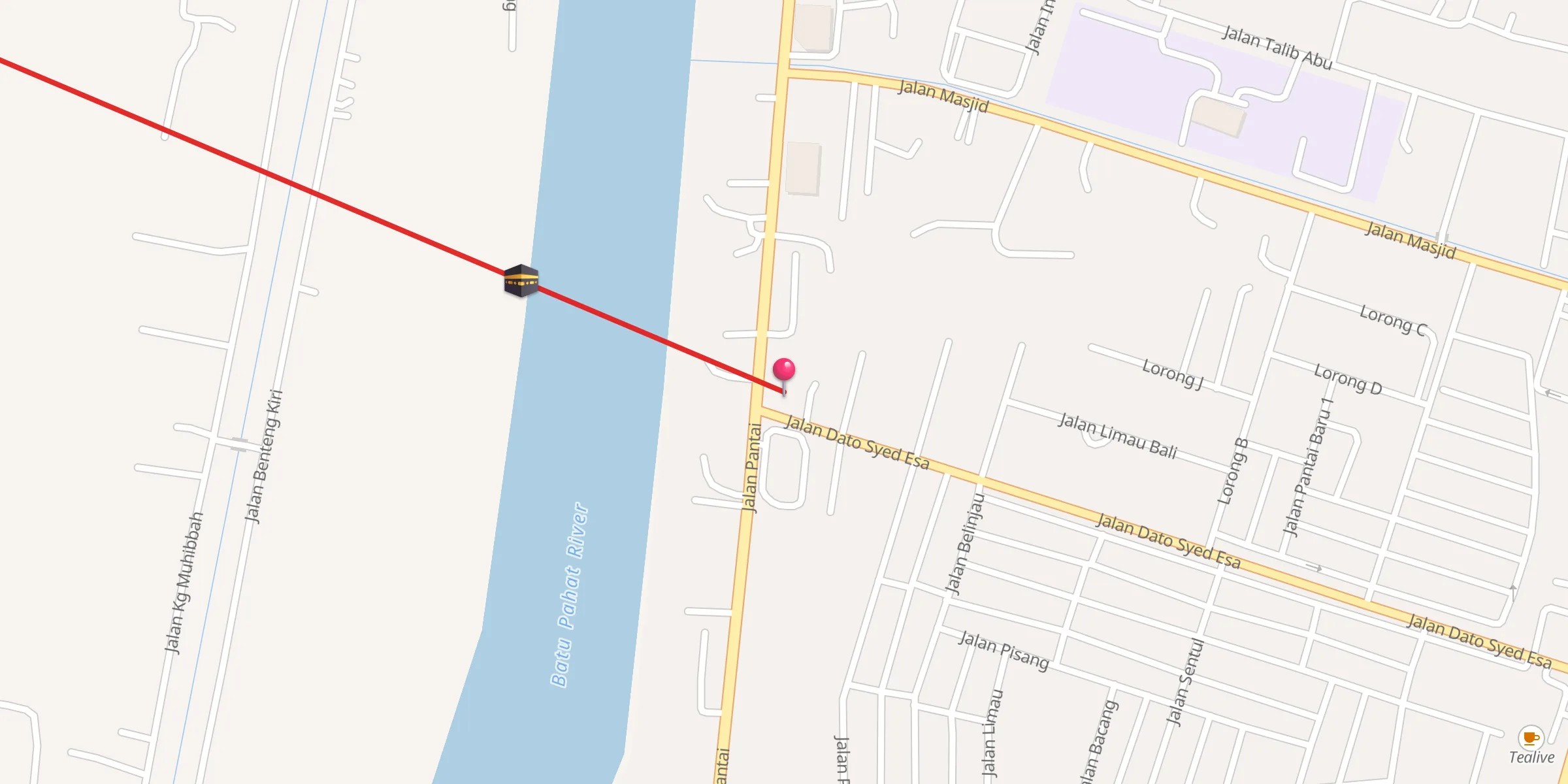 Carte de localisation : Surau Al Falah (Kuarters JPS)