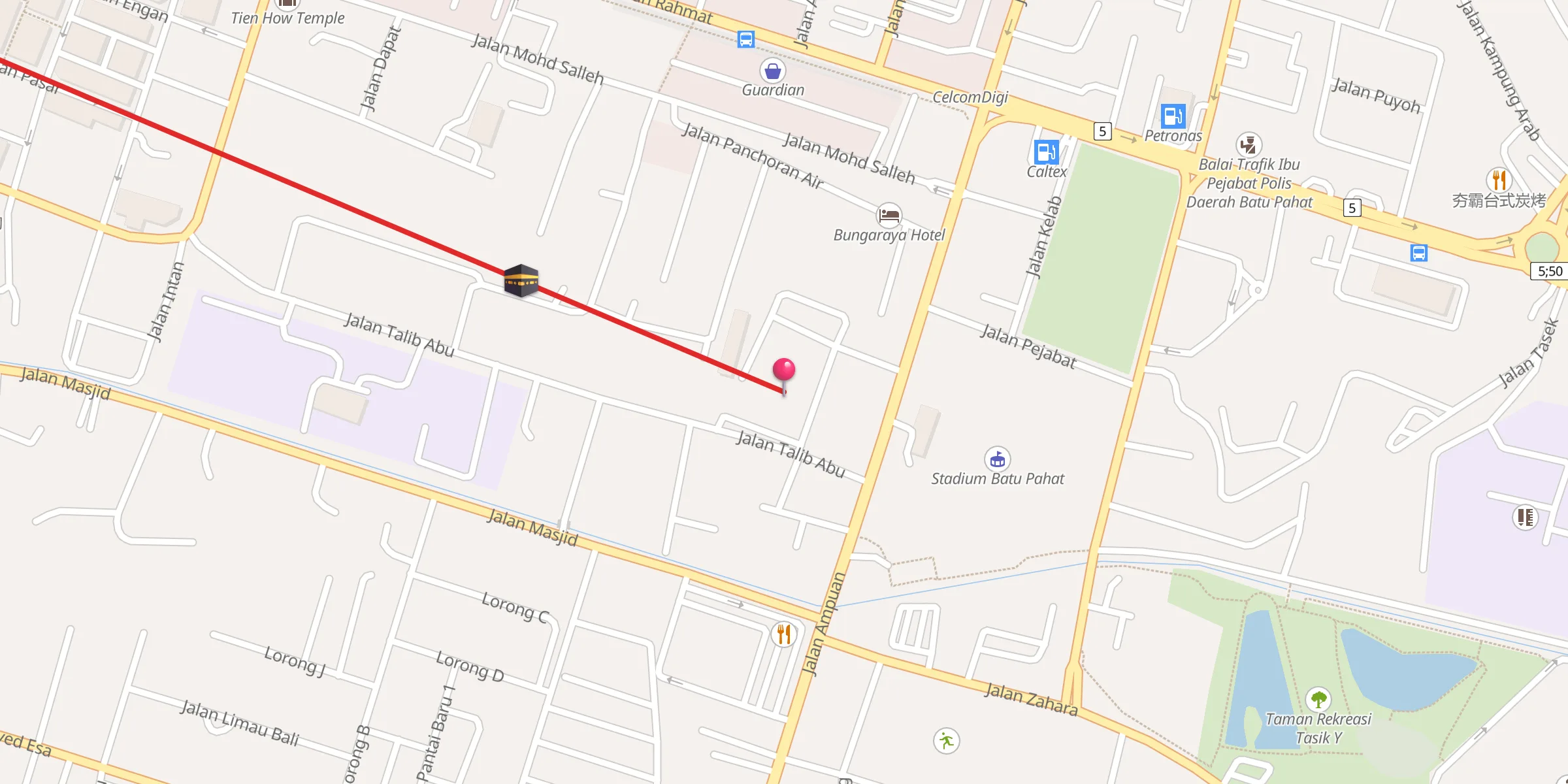 Carte de localisation : Dato Bentara Luar Batu Pahat Mosque