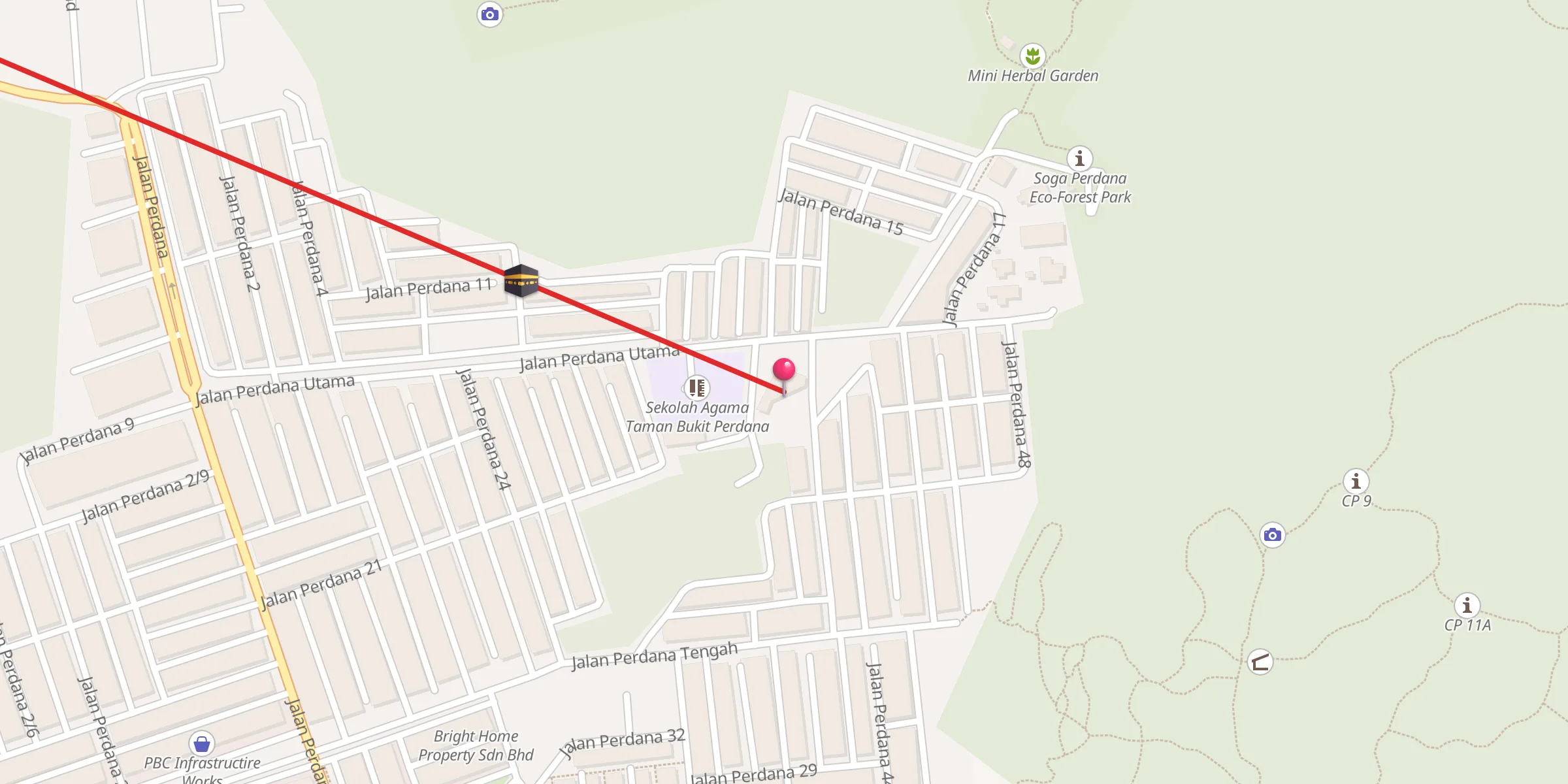 Carte de localisation : Surau Al Azim