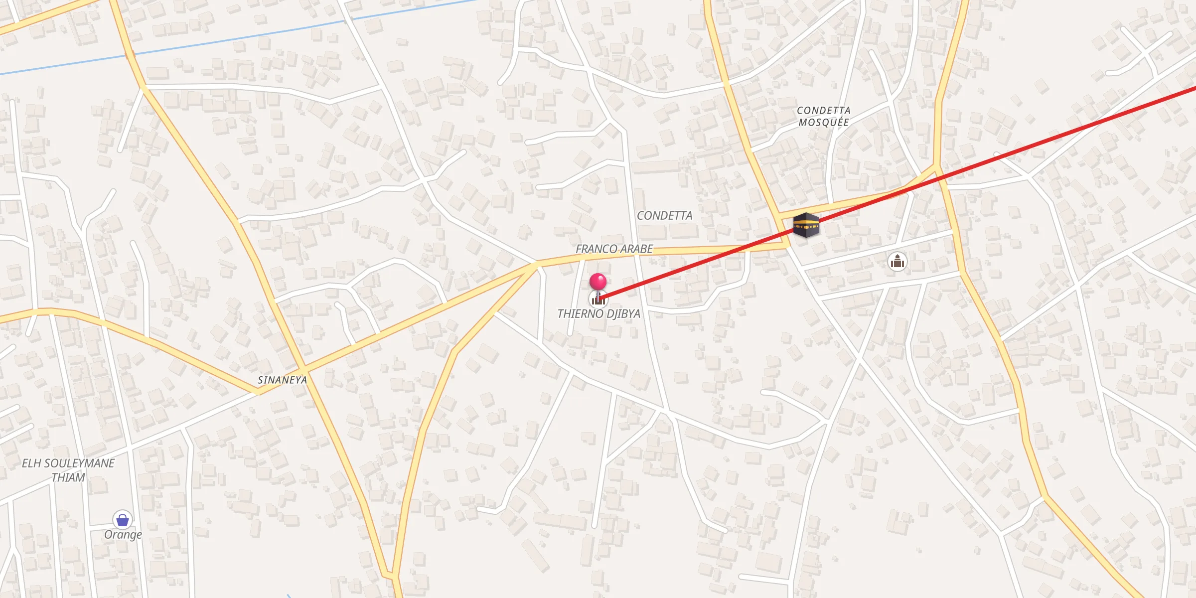 Carte de localisation : THIERNO DJIBYA