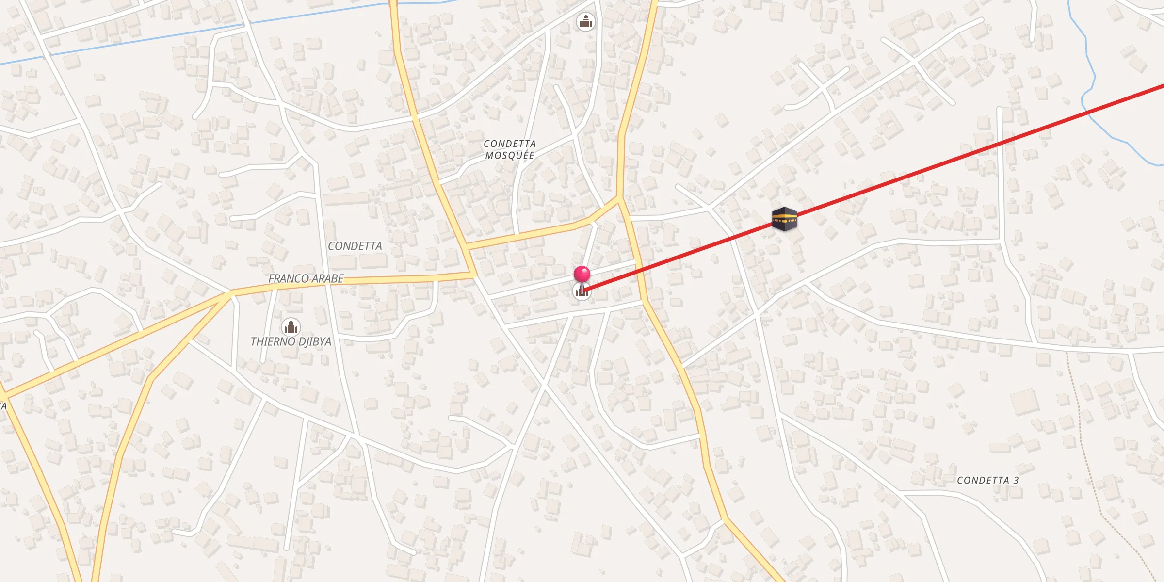 Carte de localisation : Mosquée
