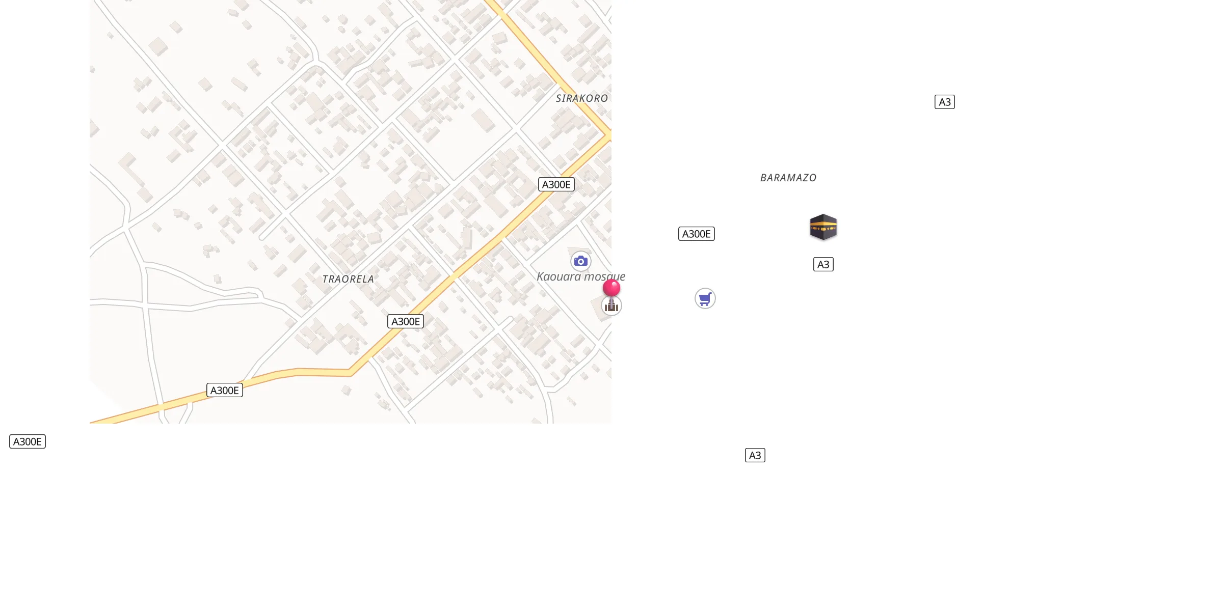 Carte de localisation : Mosquée