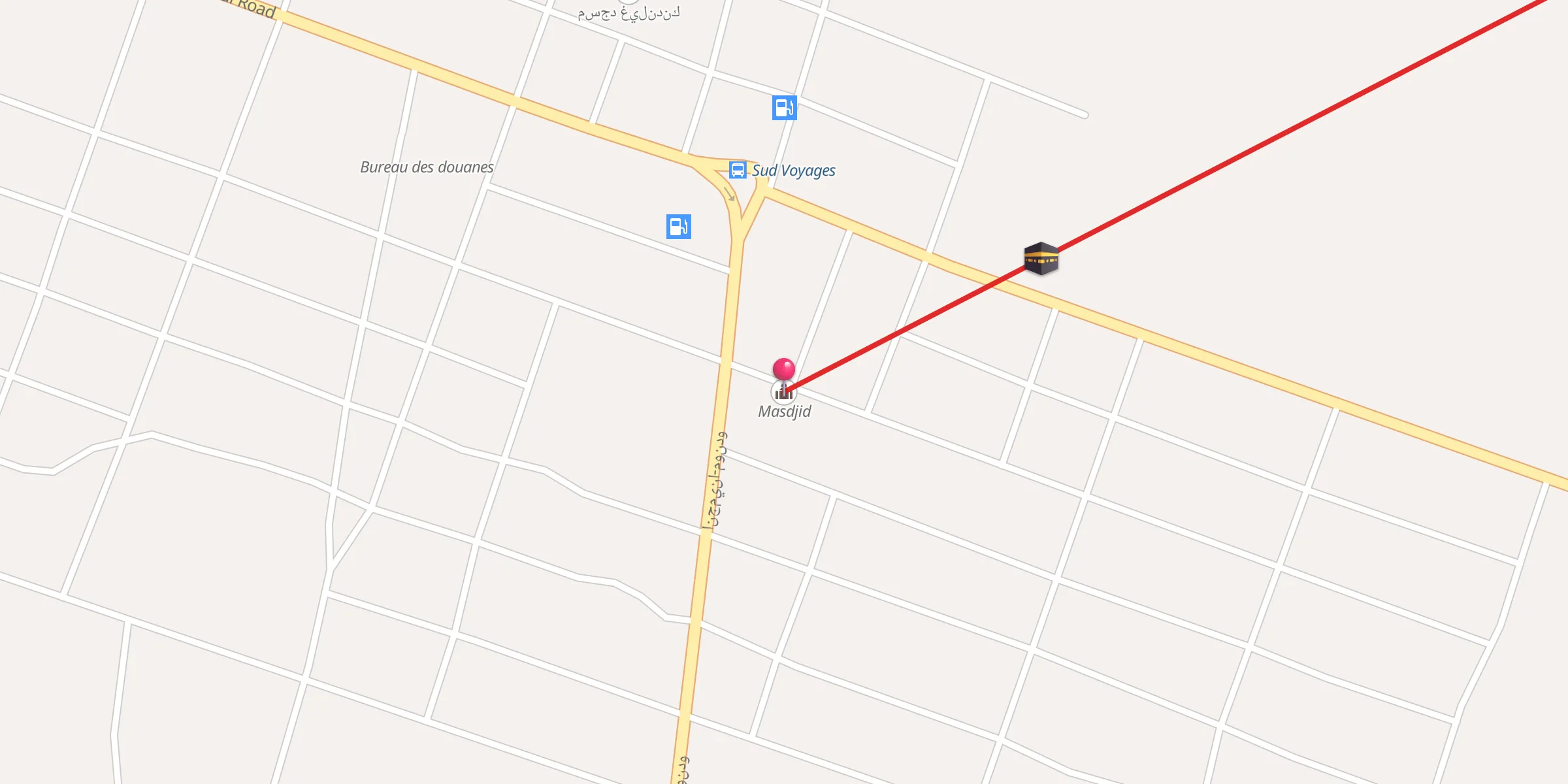 Carte de localisation : Masdjid مسجد