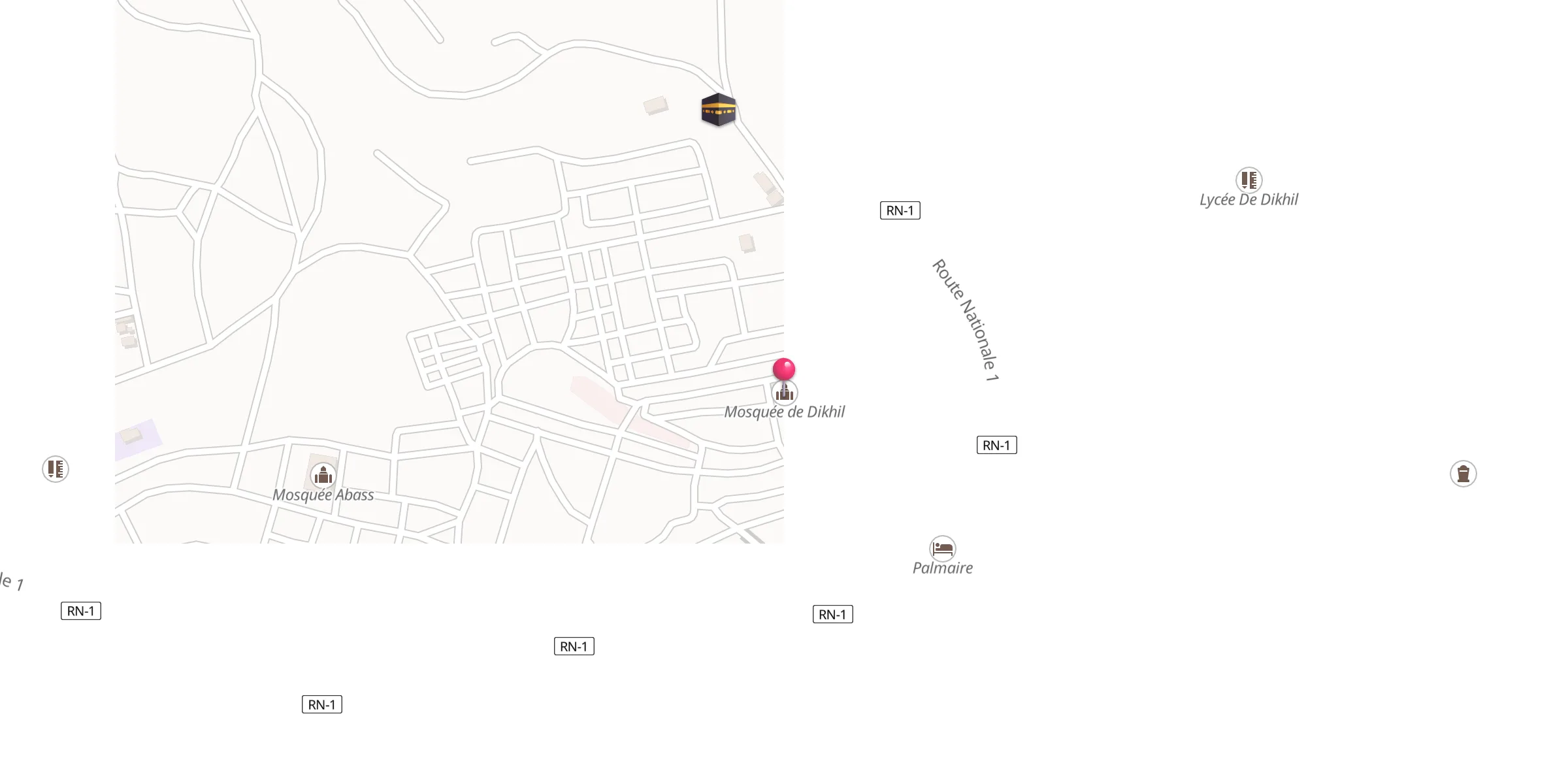 Carte de localisation : مسجد دخيل