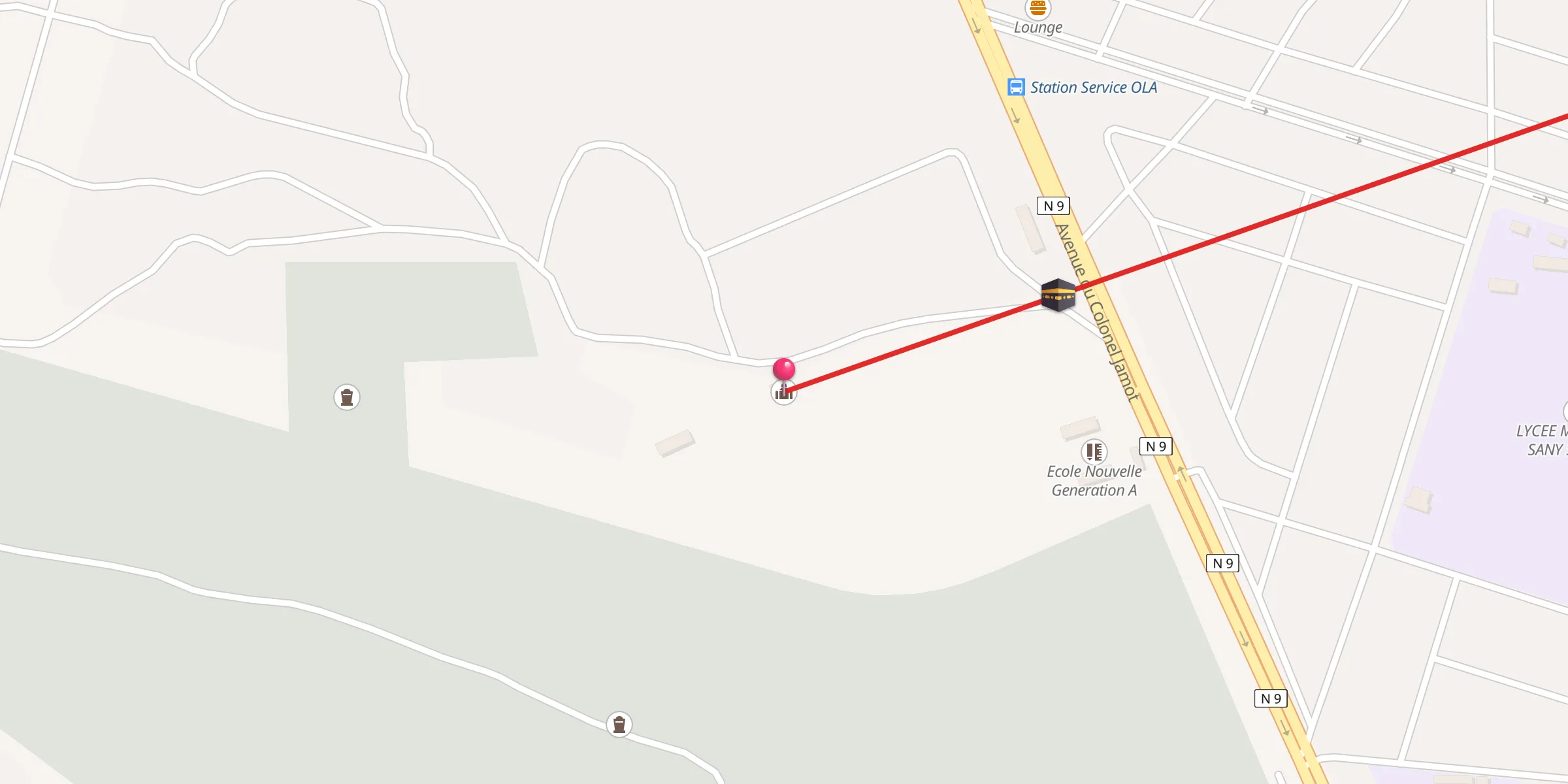 Carte de localisation : Mosquée