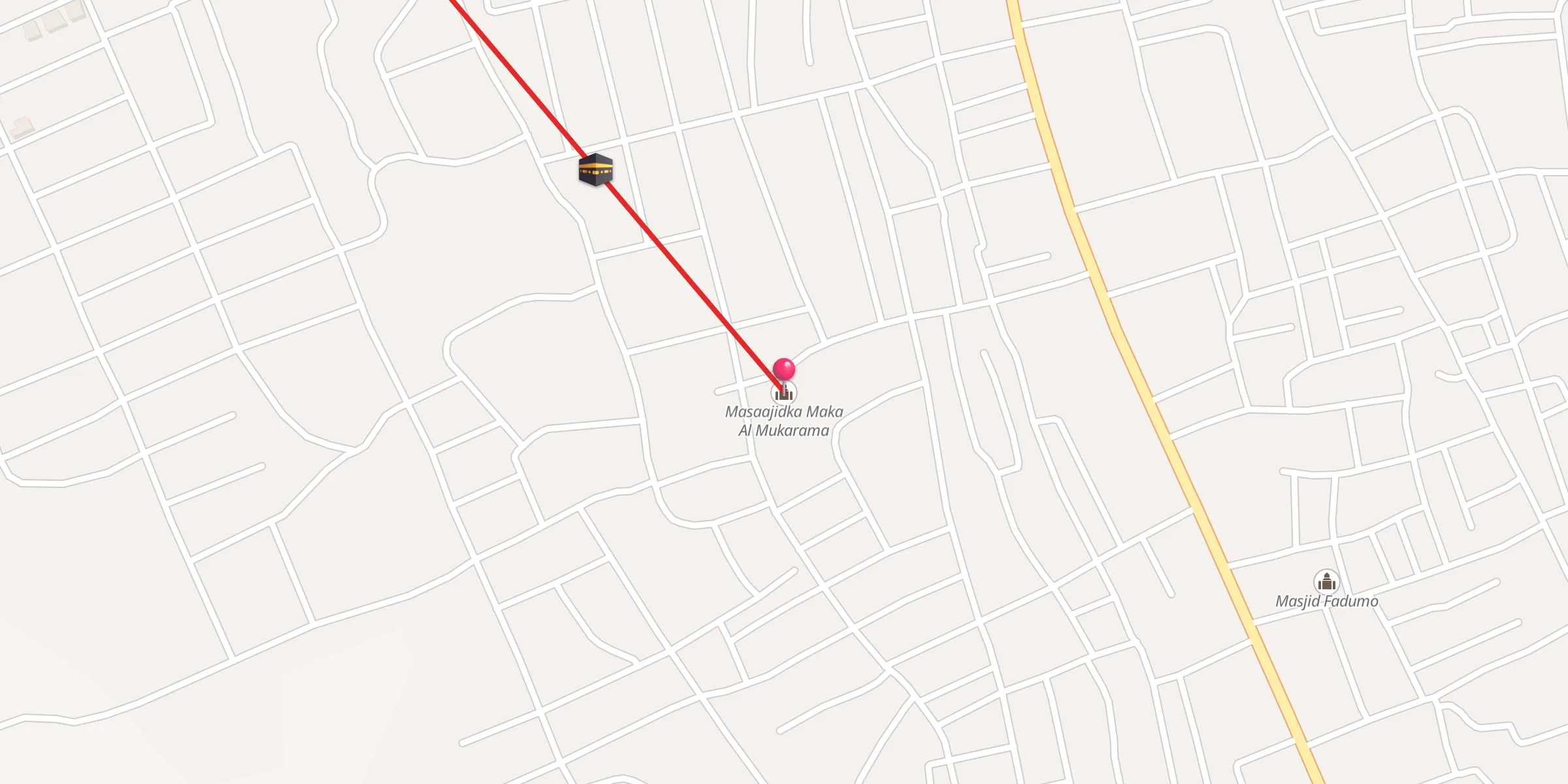 Carte de localisation : مسجد مكة المكرمة
