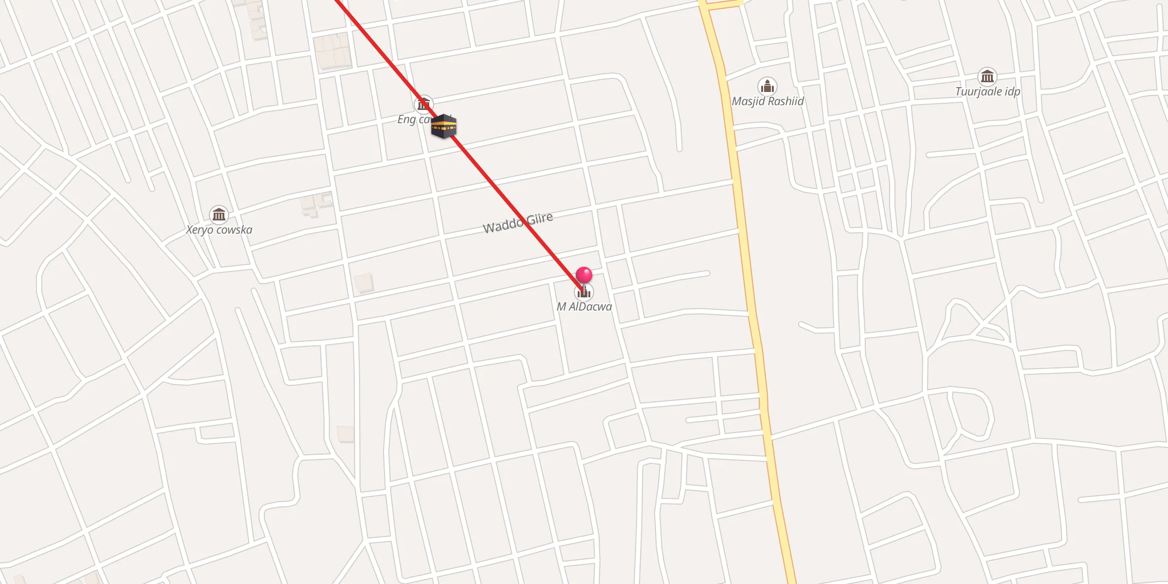 Carte de localisation : M AlDacwa
