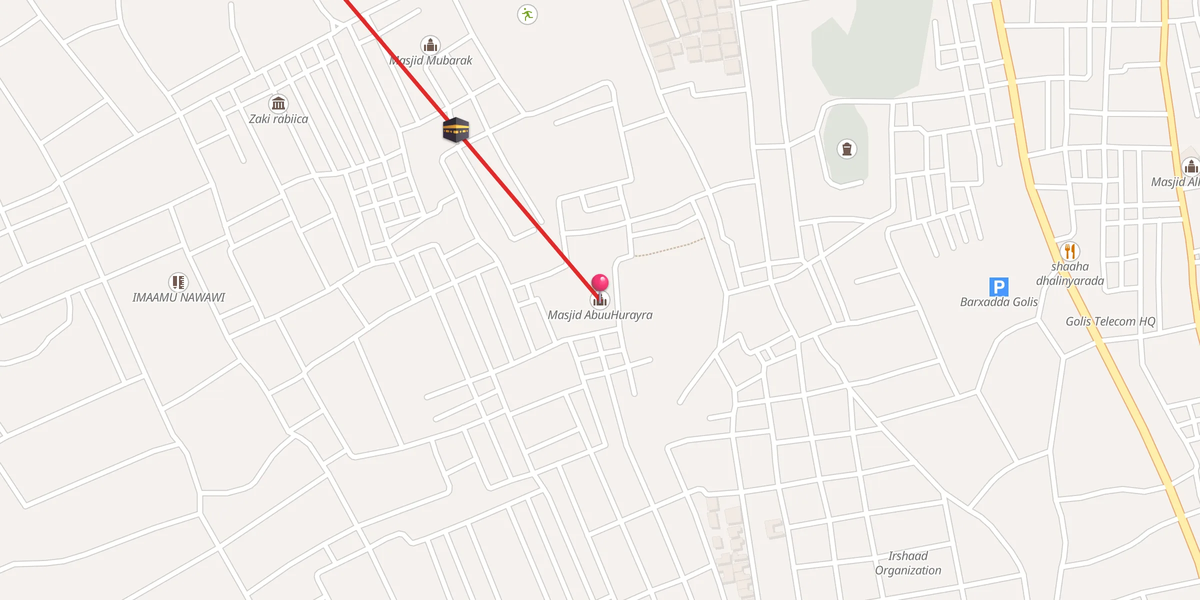 Carte de localisation : Masjid AbuuHurayra