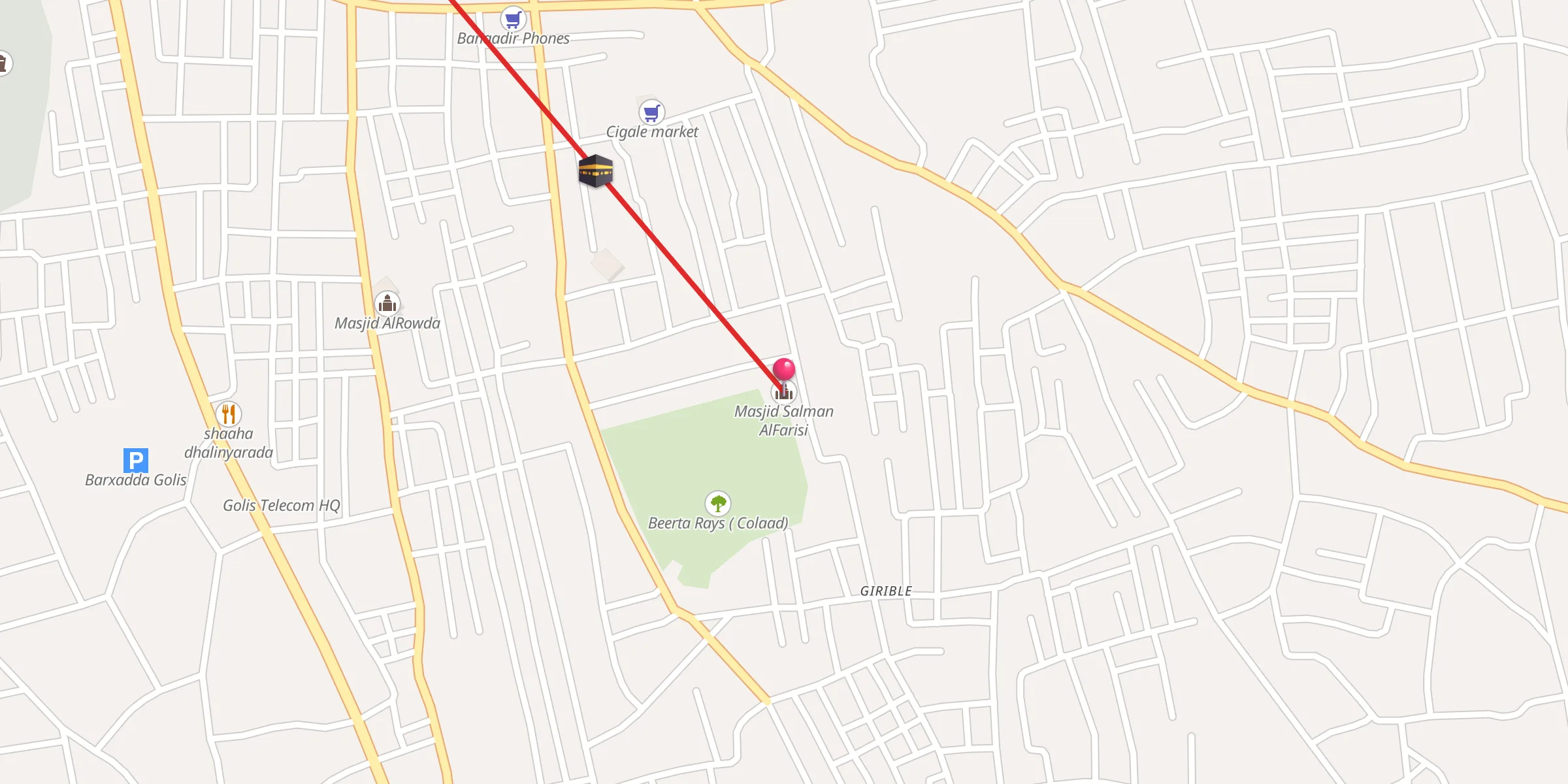 Carte de localisation : Masjid Salman AlFarisi