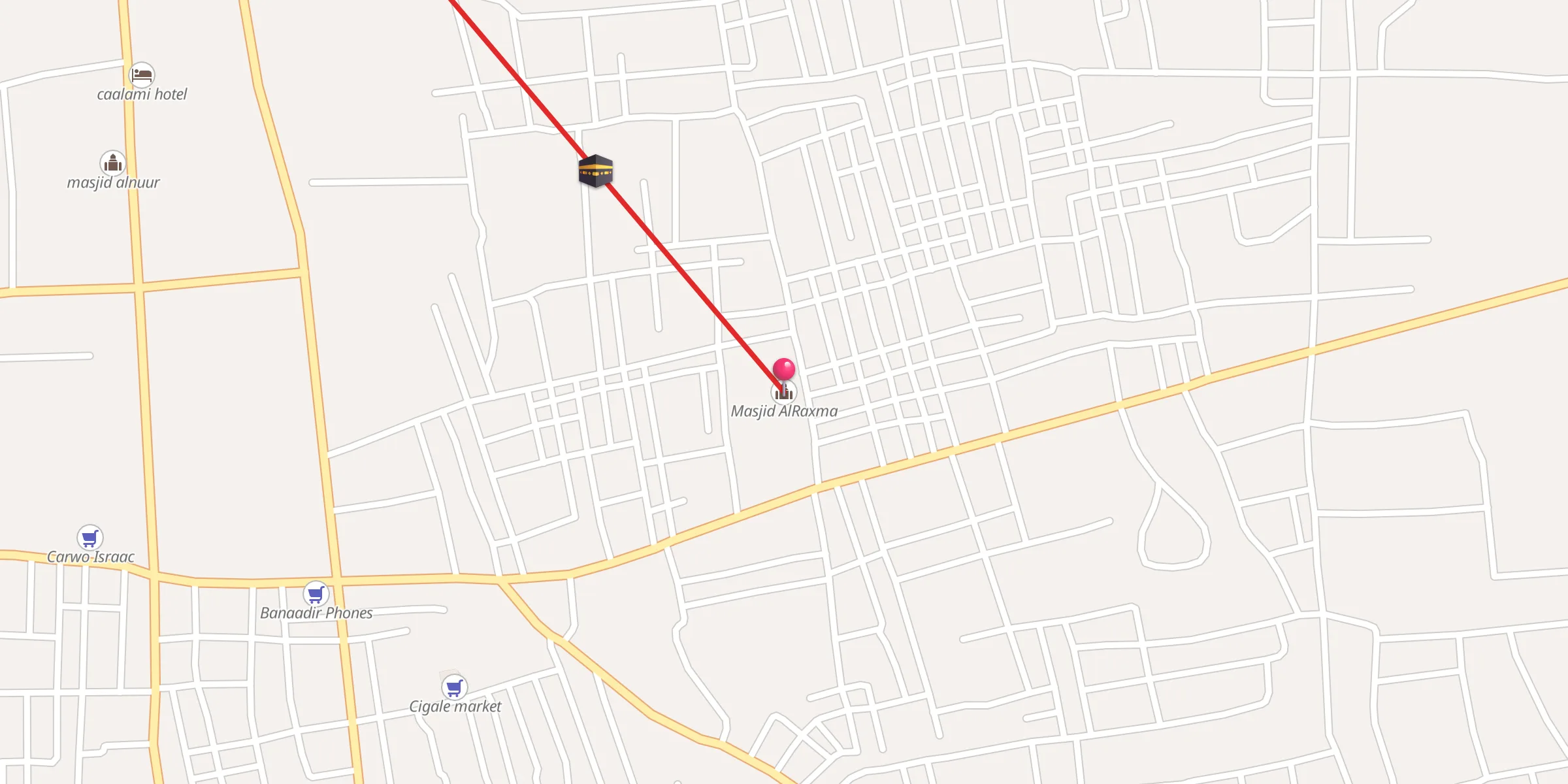 Carte de localisation : Masjid AlRaxma