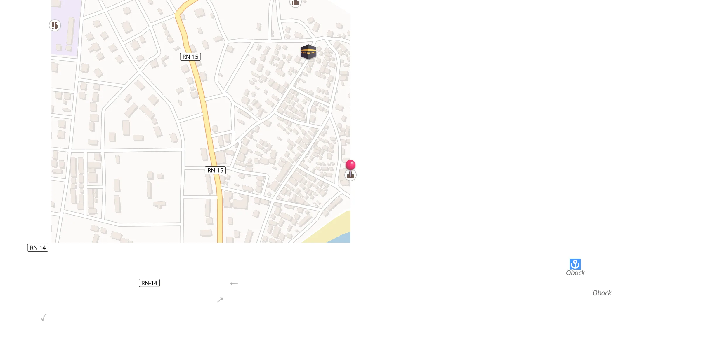Carte de localisation : Mosquée
