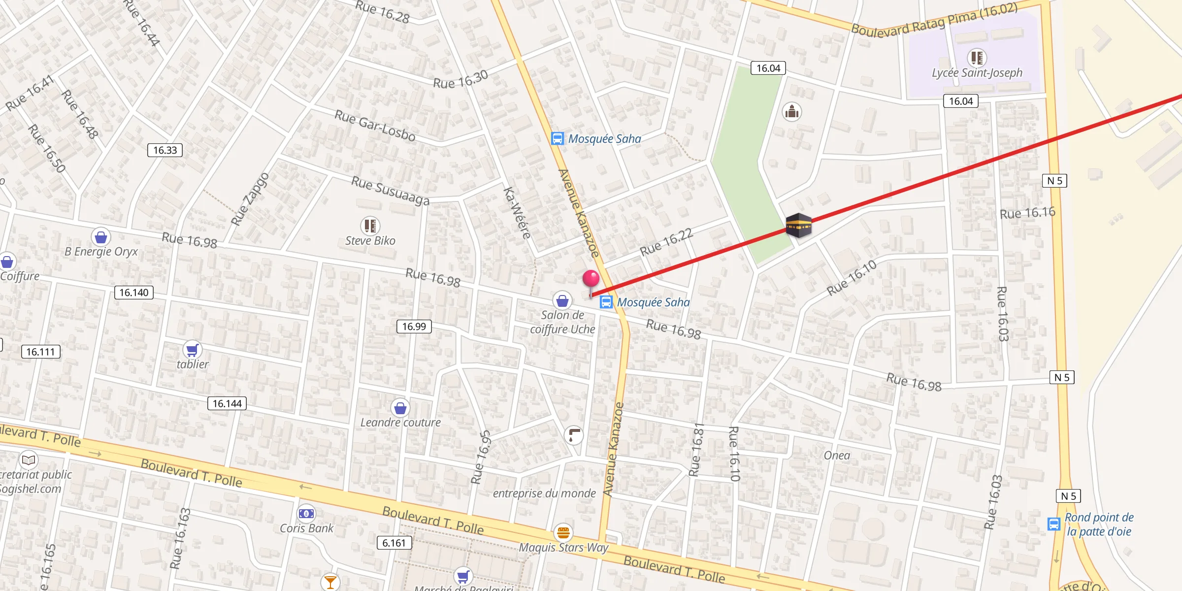 Carte de localisation : Niematou Sania