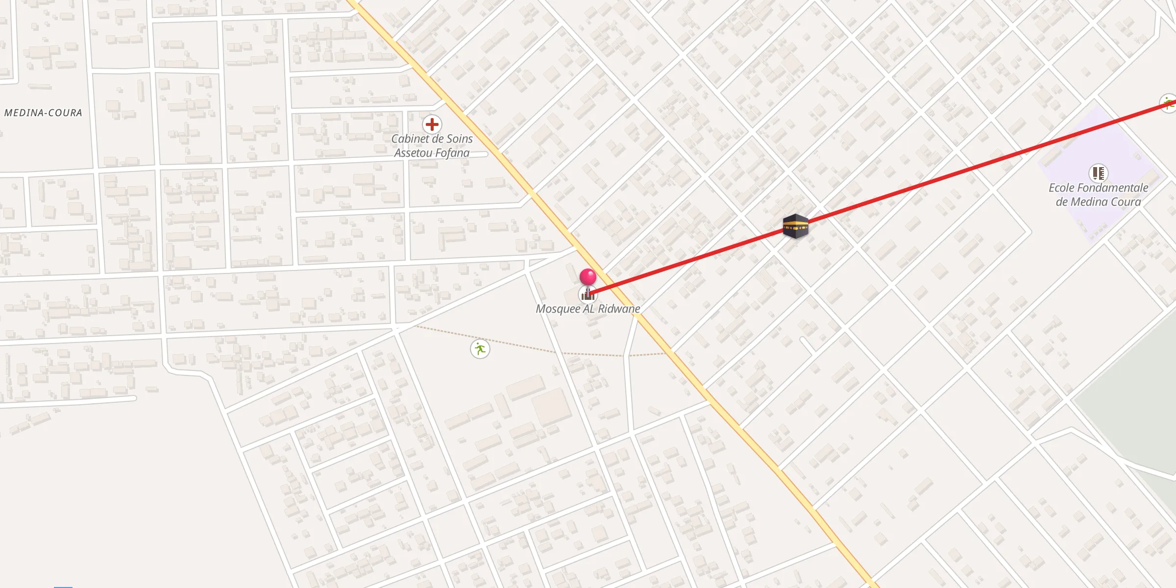 Carte de localisation : Mosquee AL Ridwane