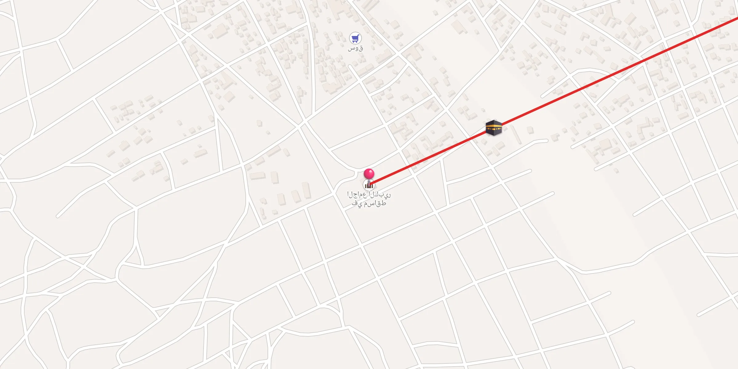 Carte de localisation : الجامع الكبير في مساقط