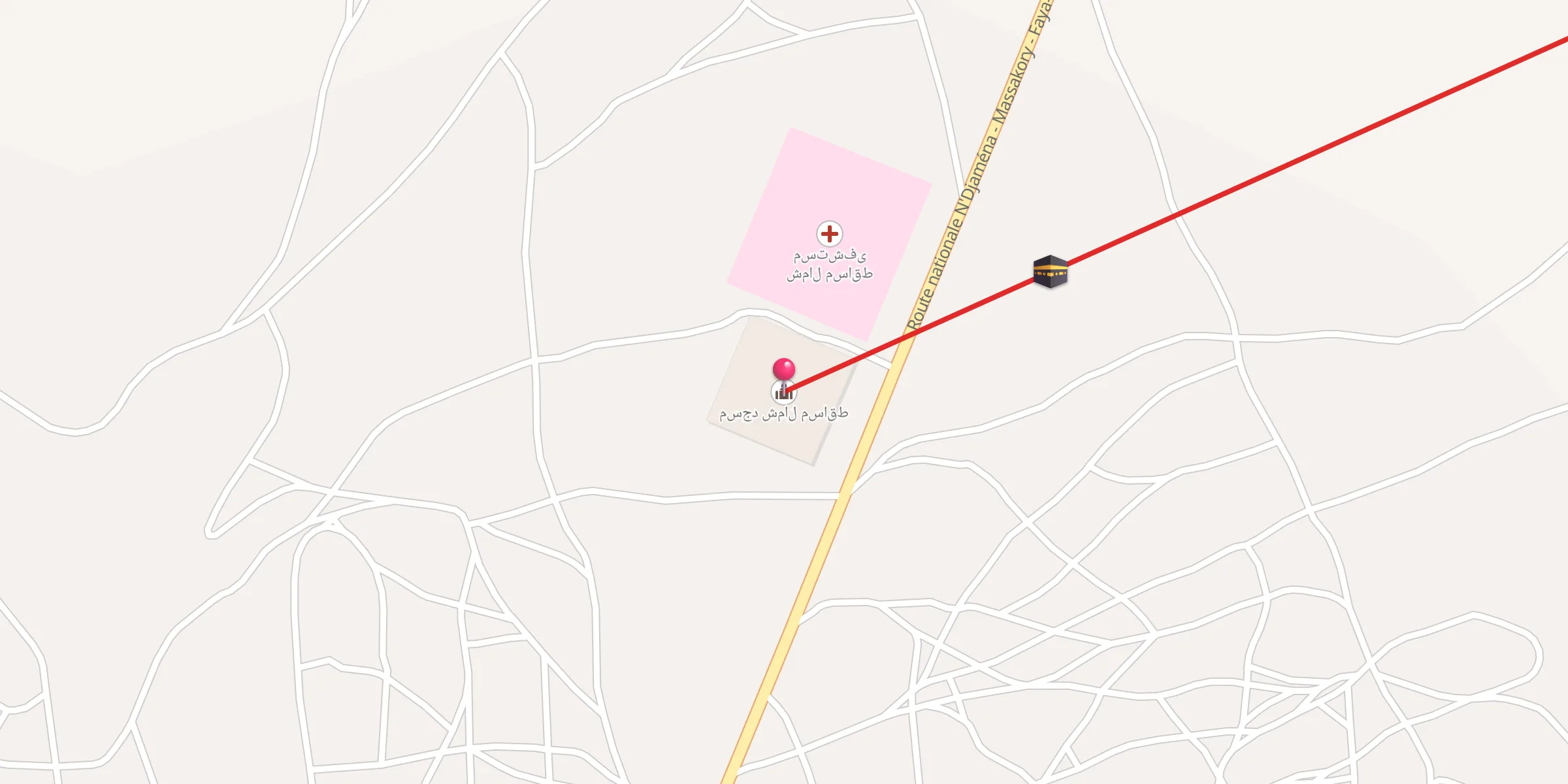 Carte de localisation : مسجد شمال مساقط