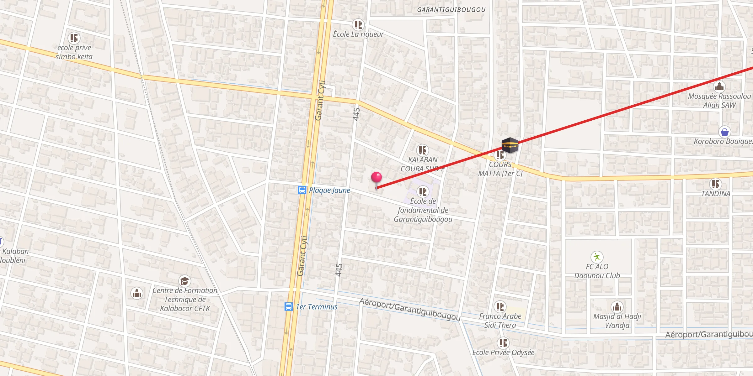 Carte de localisation : Mosque haidara