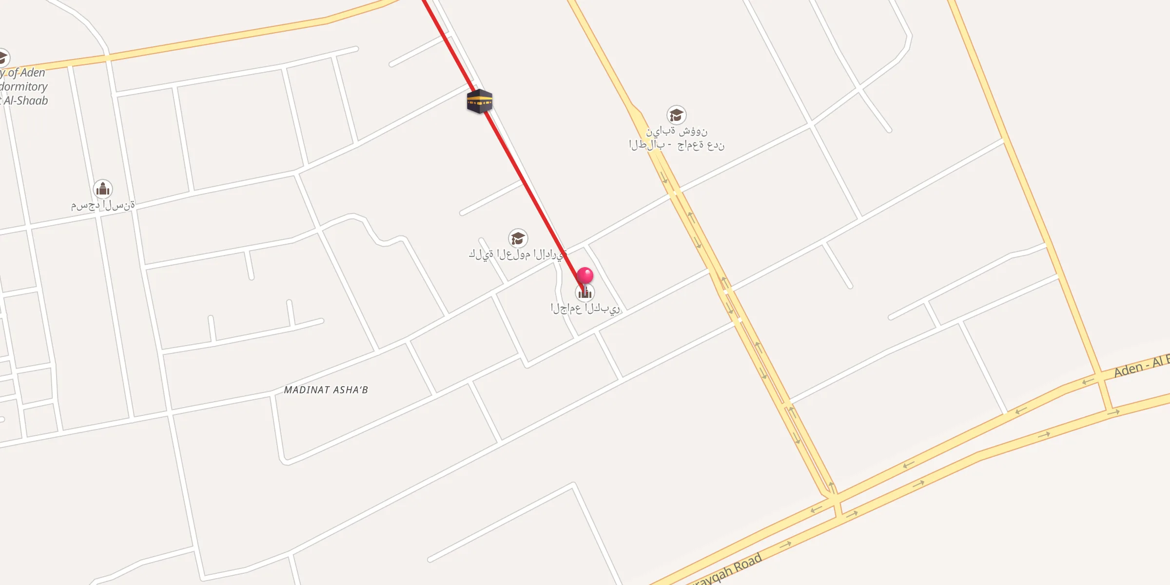 Carte de localisation : الجامع الكبير
