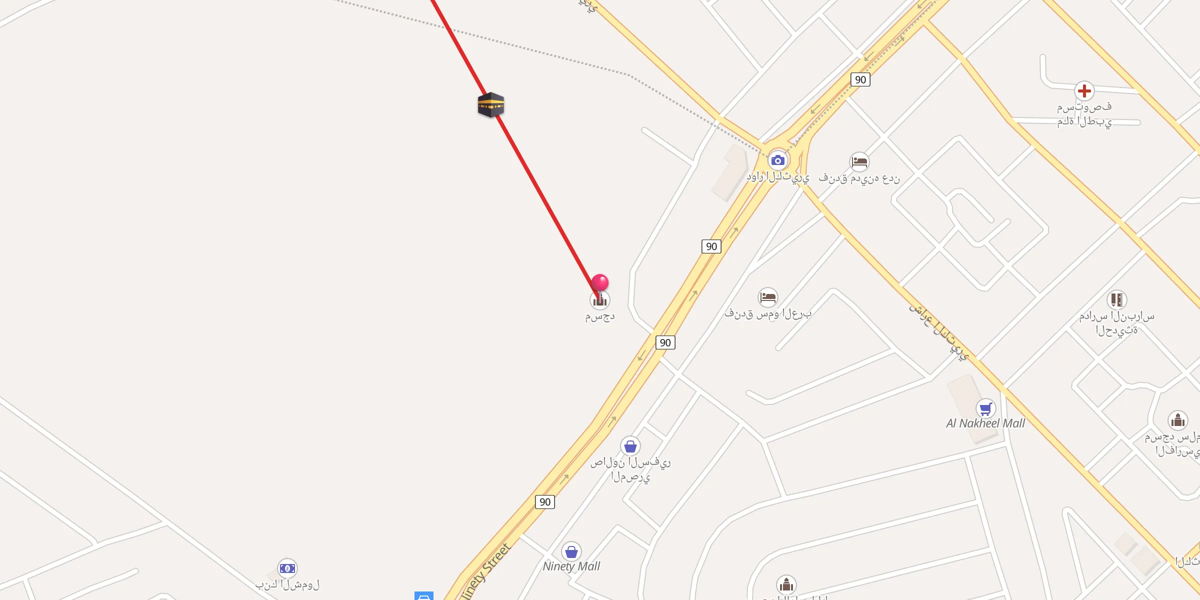 Carte de localisation : مسجد