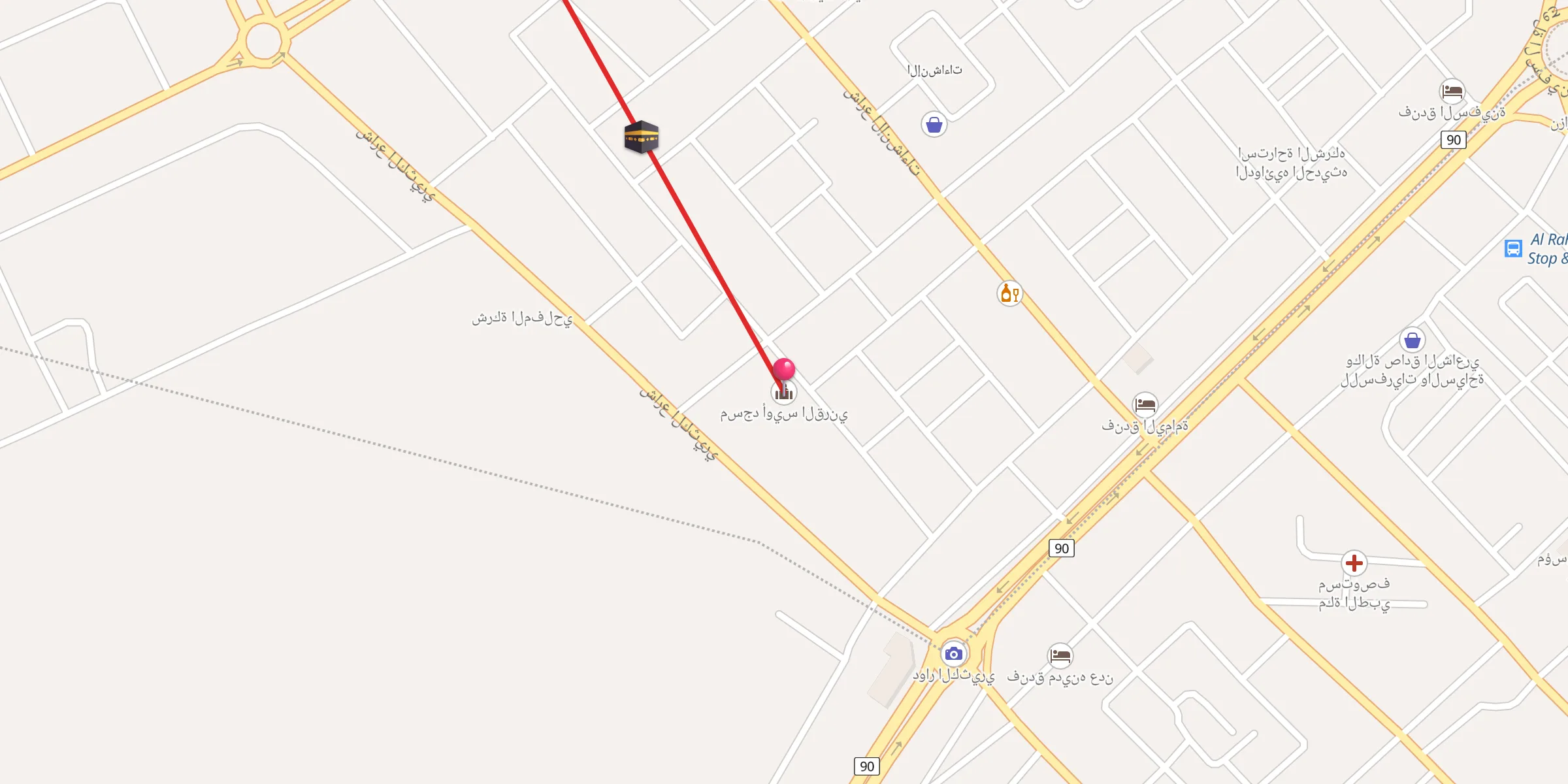 Carte de localisation : مسجد أويس القرني