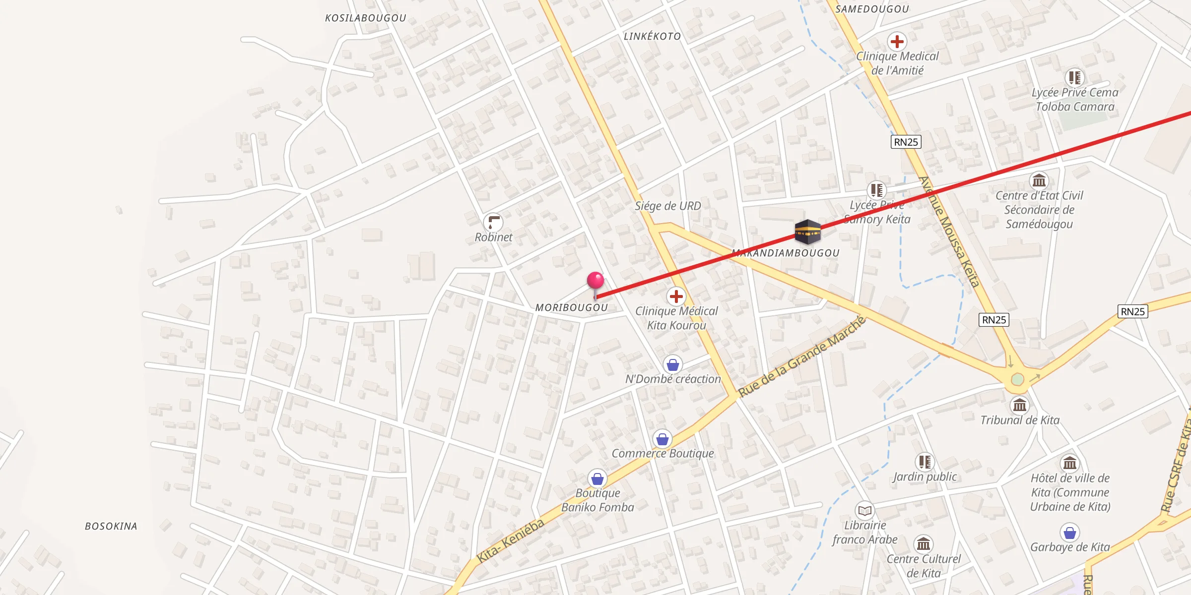 Carte de localisation : Mosqué Souna de Makandiabougou