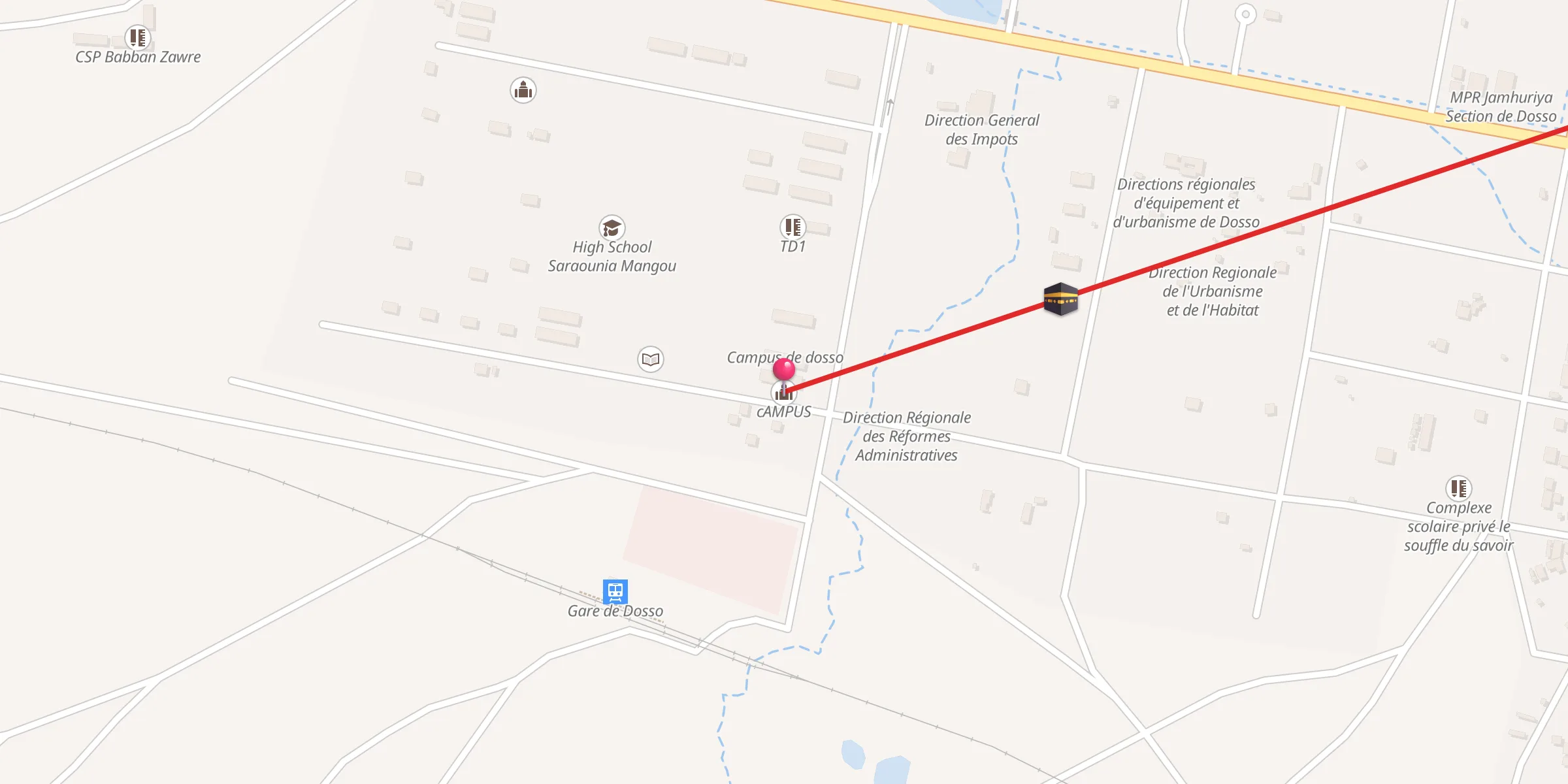 Carte de localisation : cAMPUS